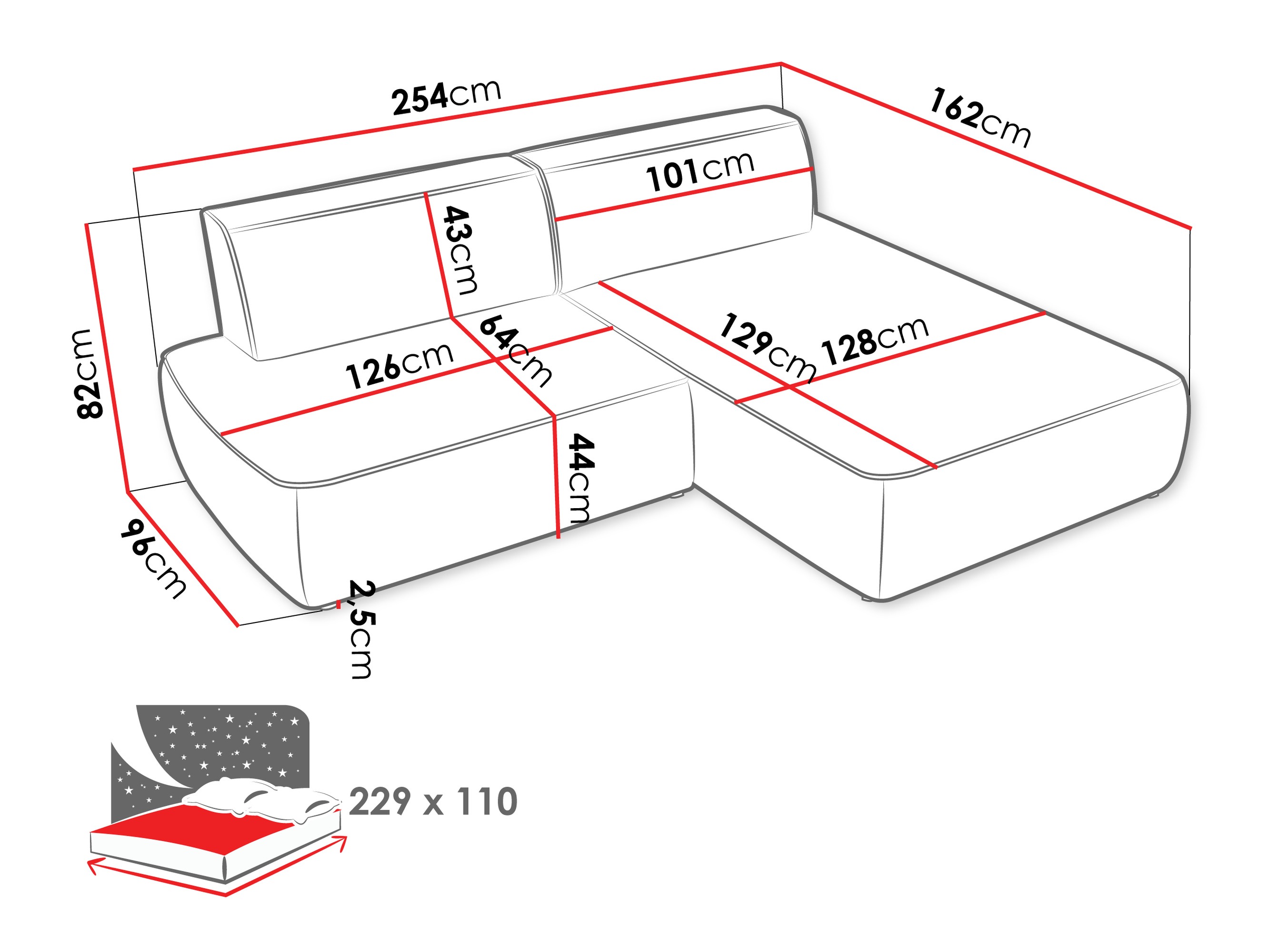 Corner sofa Comfivo 531 (Velo 621)