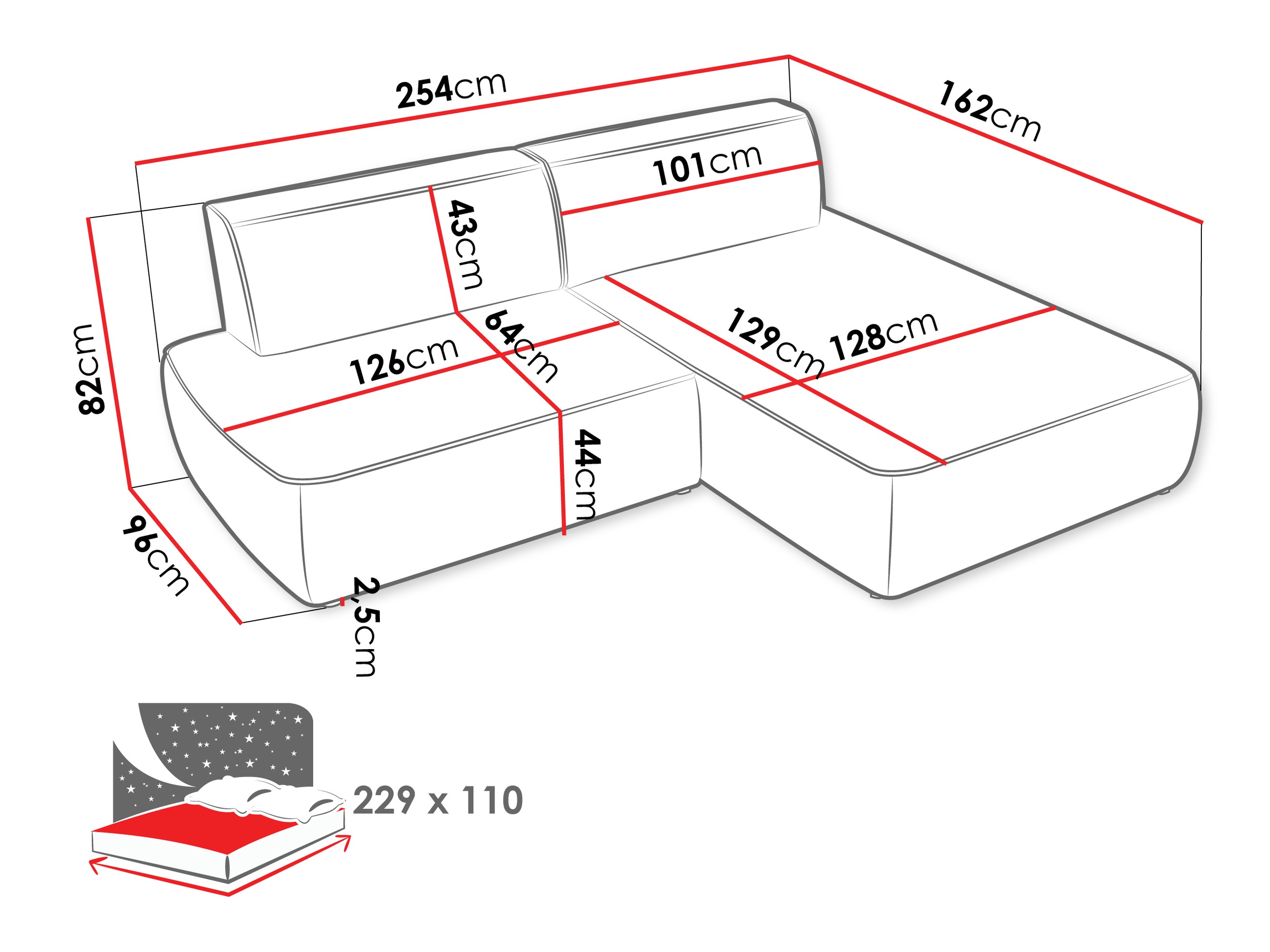 Corner sofa Comfivo Soror (Velo 623)
