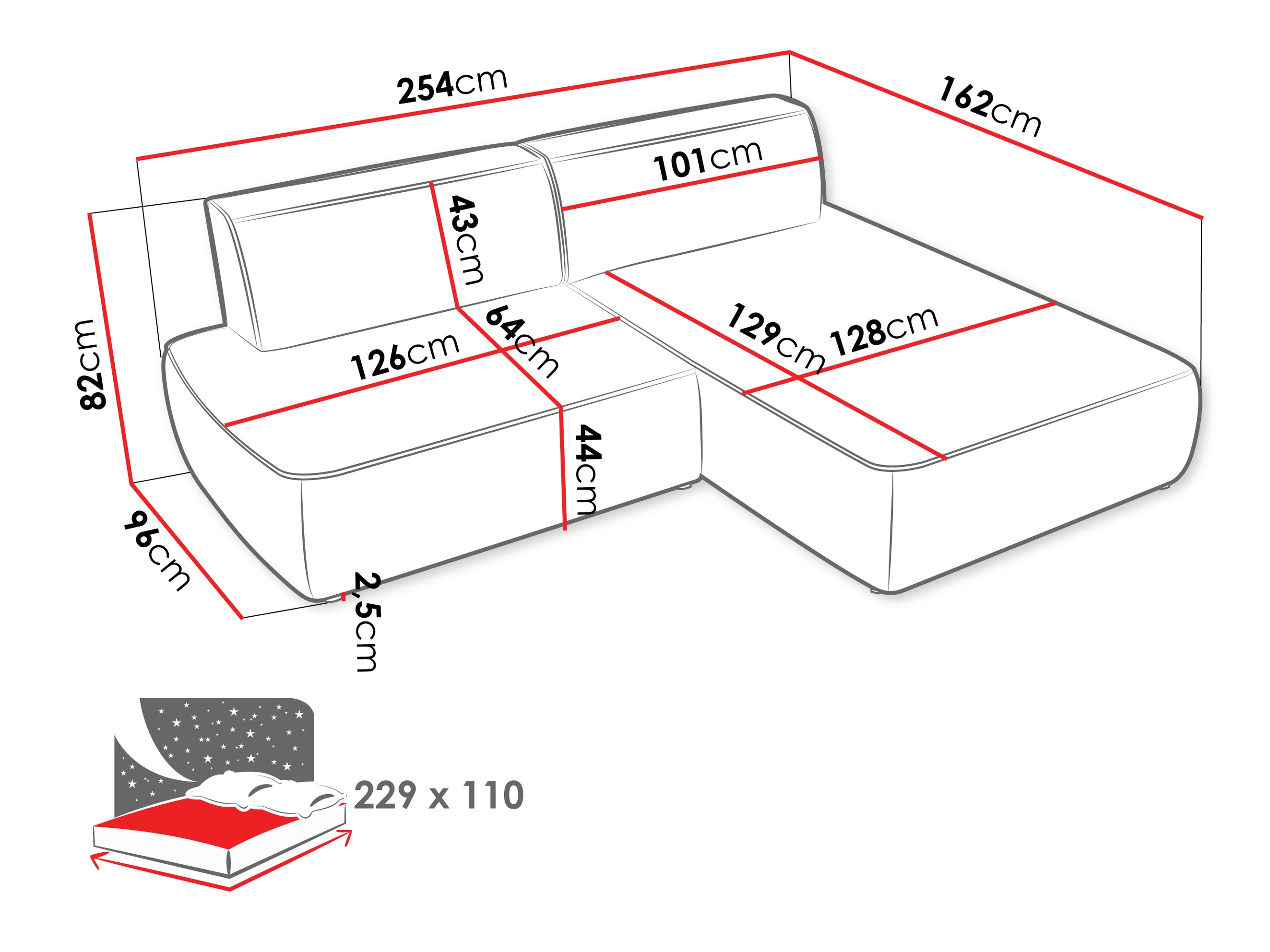 Corner sofa Comfivo Soror (Velo 623)