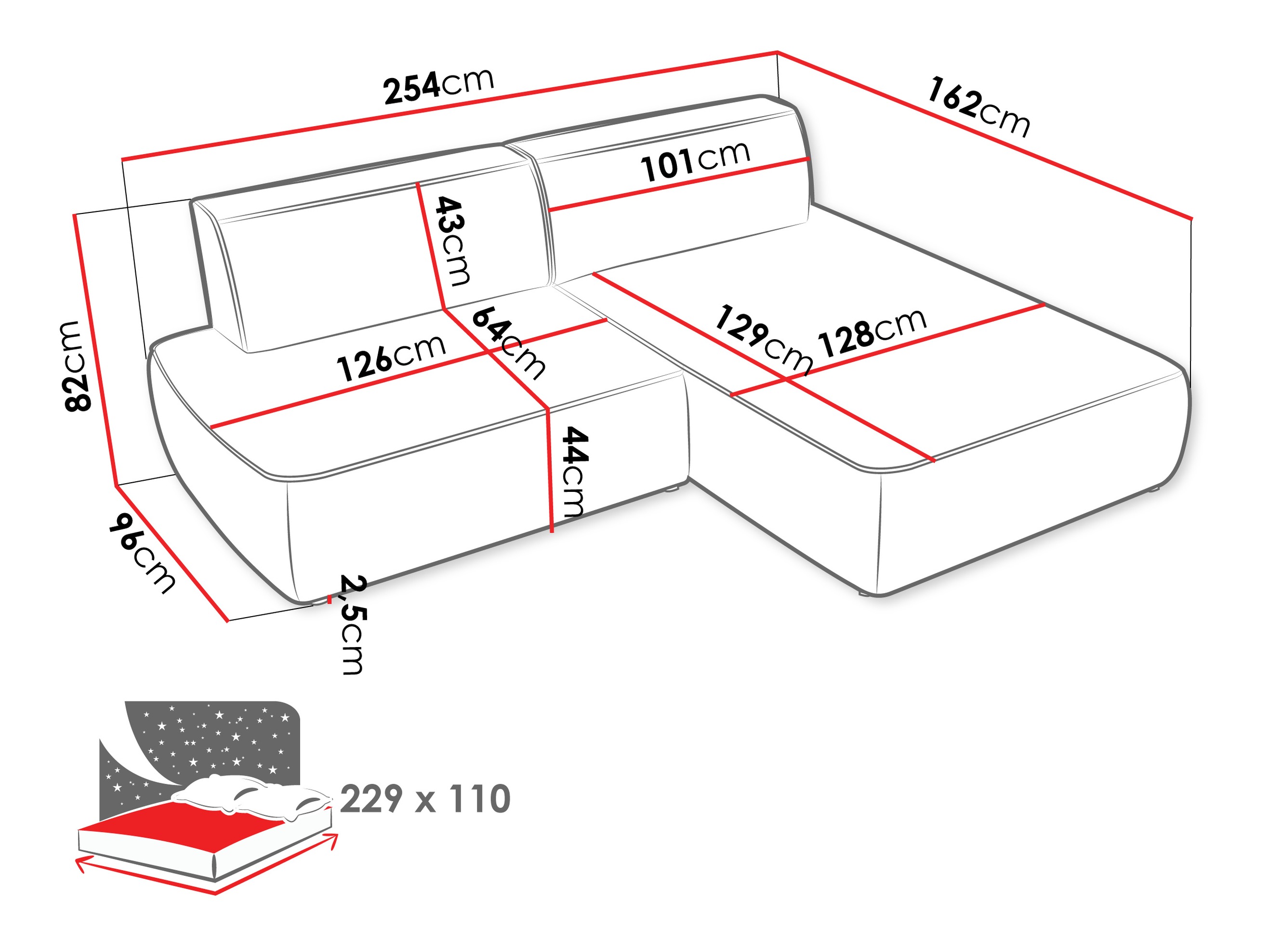 Corner sofa Comfivo Soror (Velo 636)