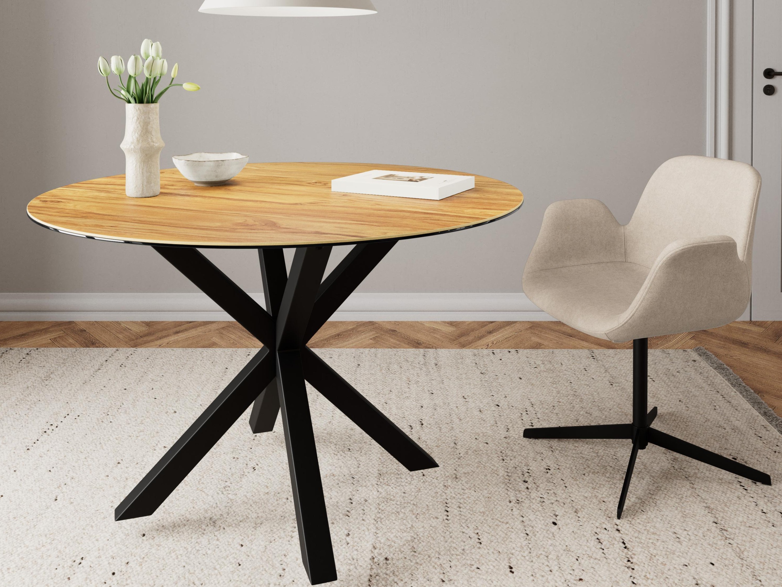 Table Norsica 780 (Wild oak + Black)