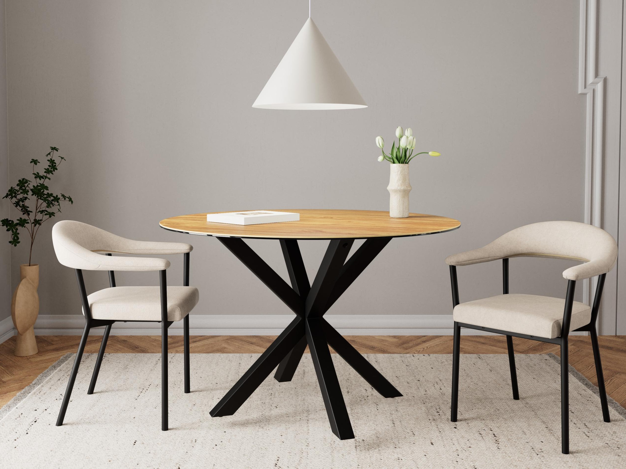 Table Norsica 780 (Wild oak + Black)