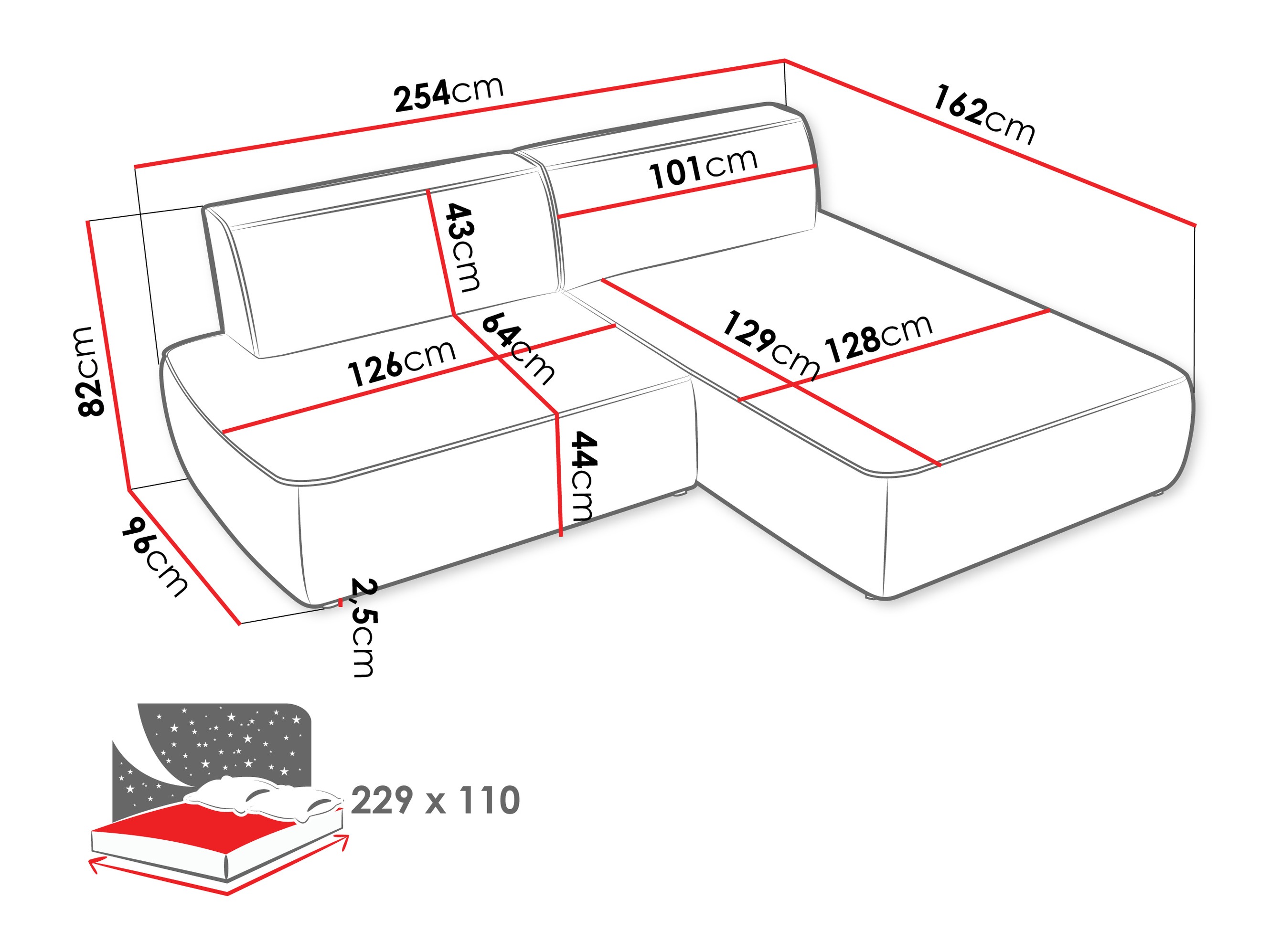 Corner sofa Comfivo Soror (Velo 636)