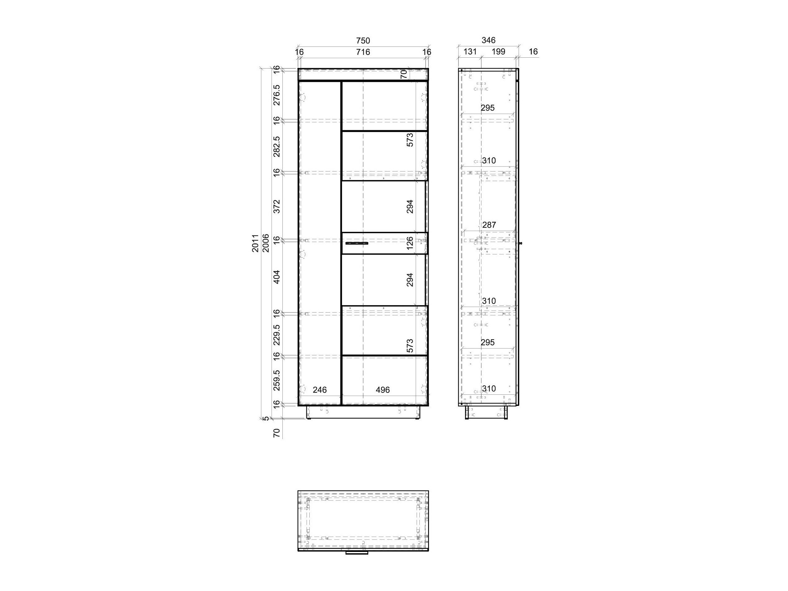 Bookcase Balelbu 105