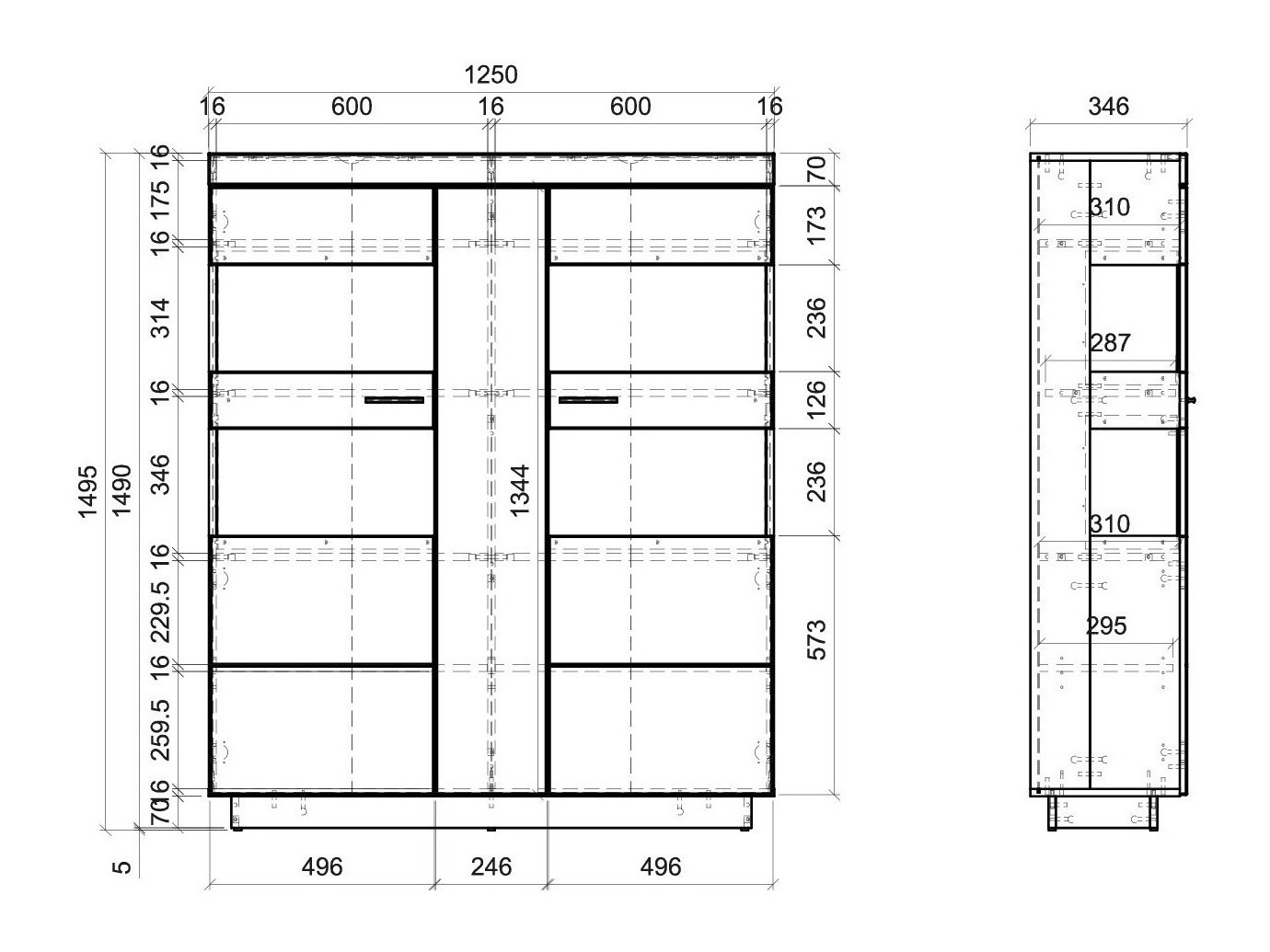 Bookcase Balelbu 106