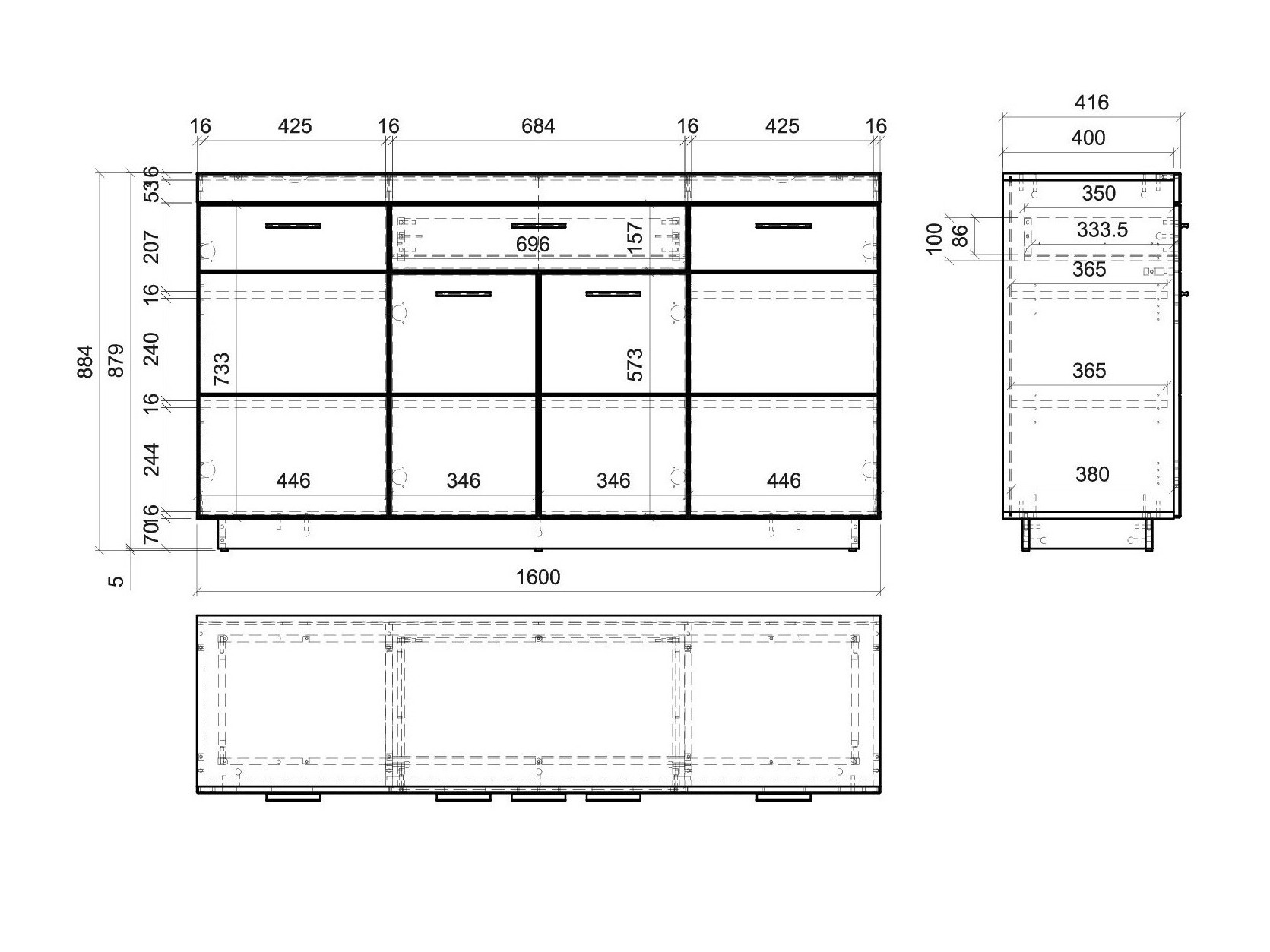 Chest of drawers Balelbu 102