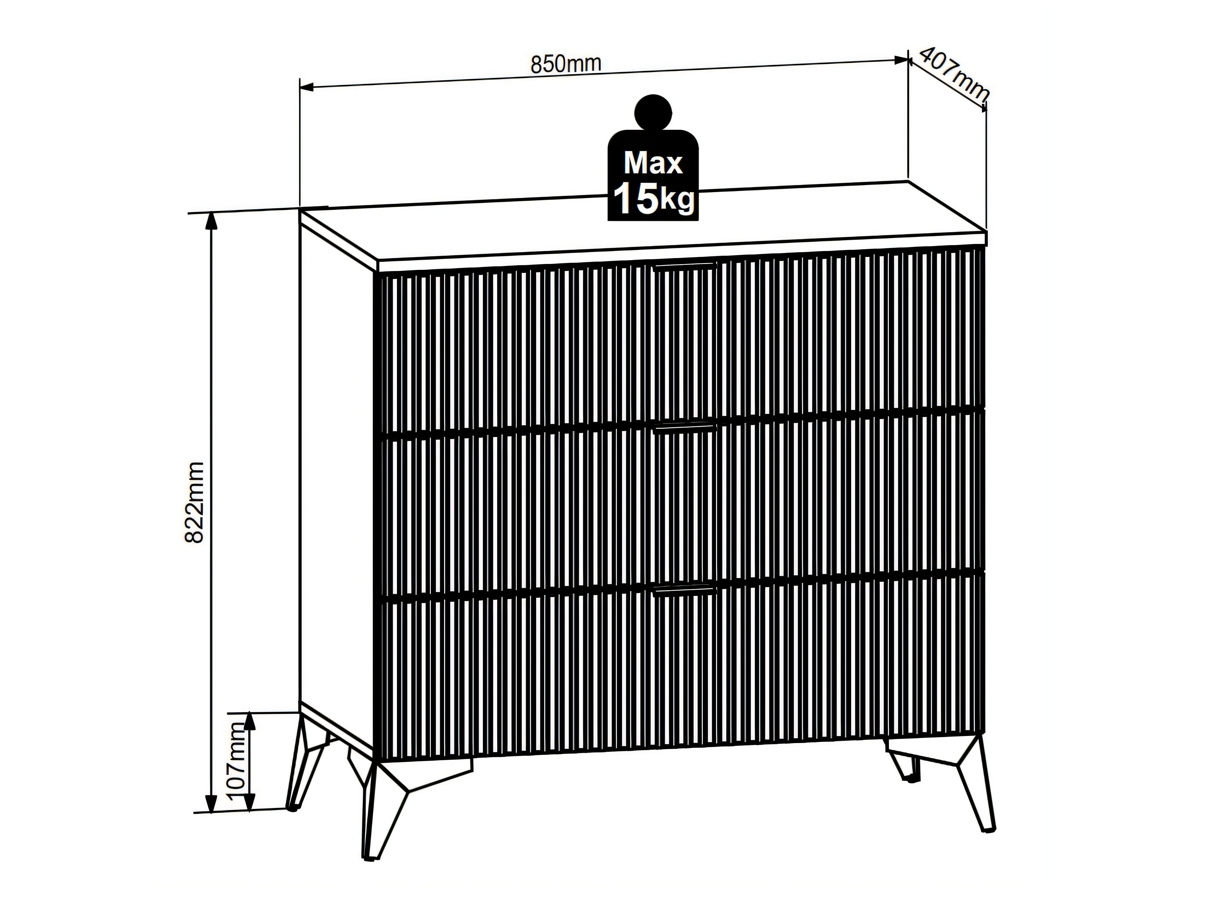 Chest of drawers Ruvmeli 104