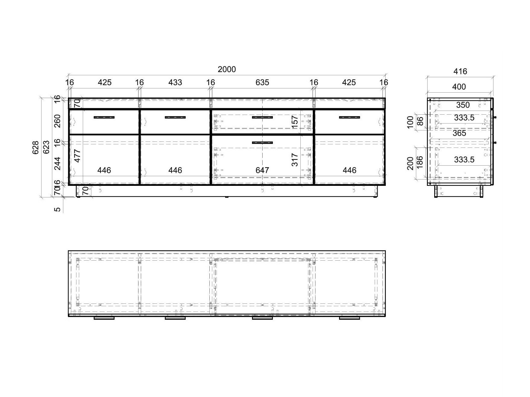 TV stand Balelbu 101