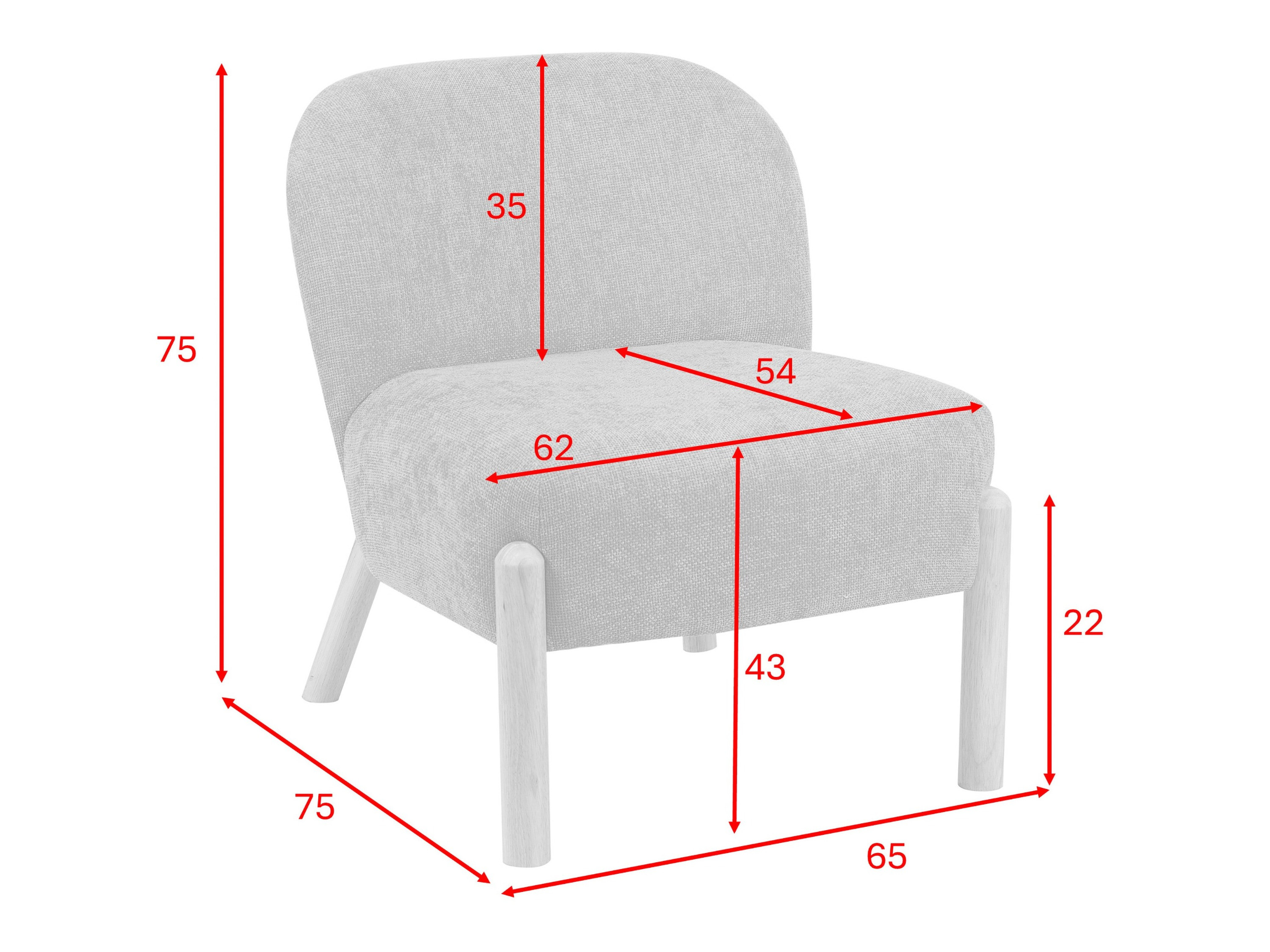 Armchair Anaheim 100 (Blue)
