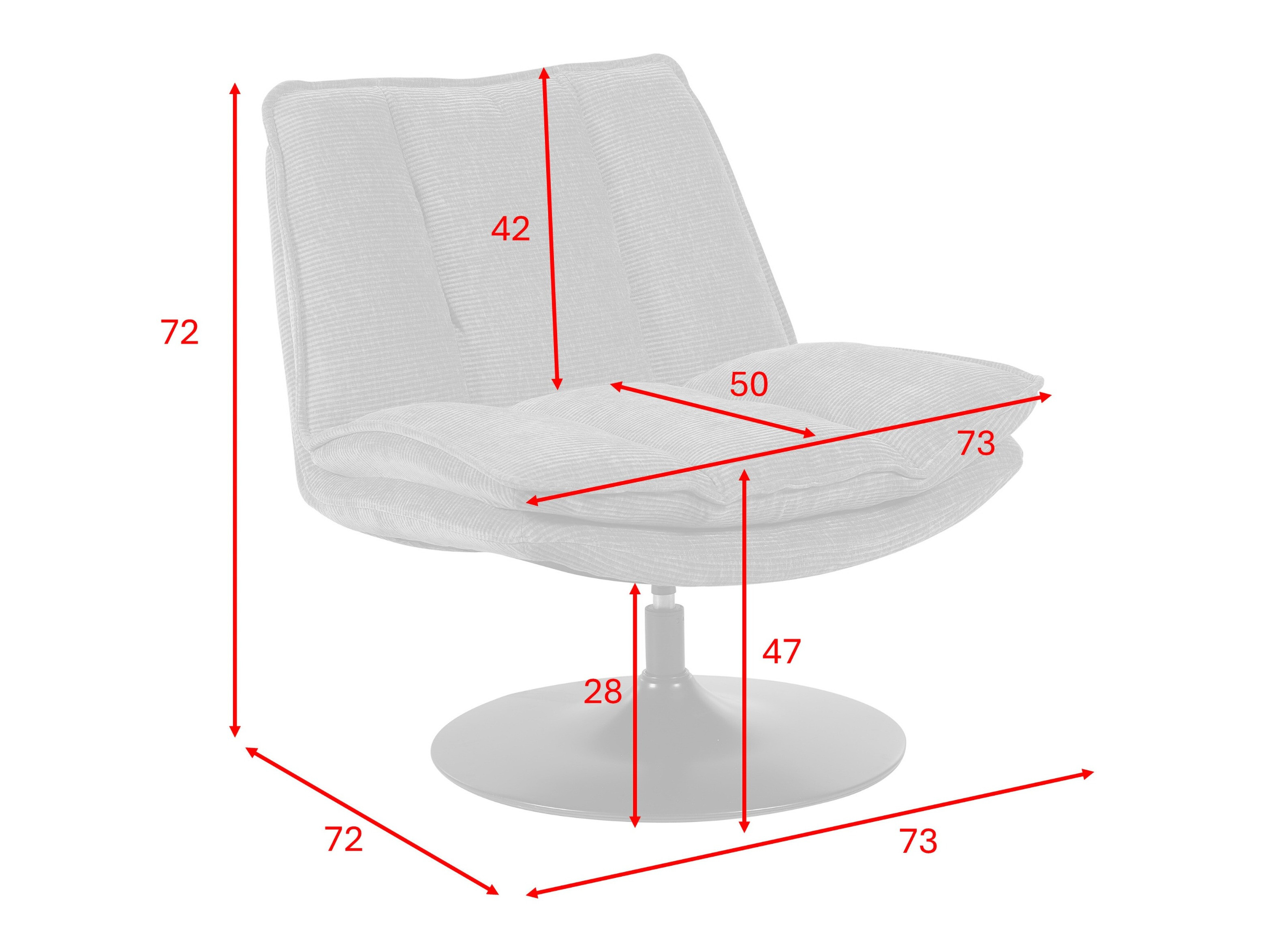 Armchair Anaheim 101 (Grey)
