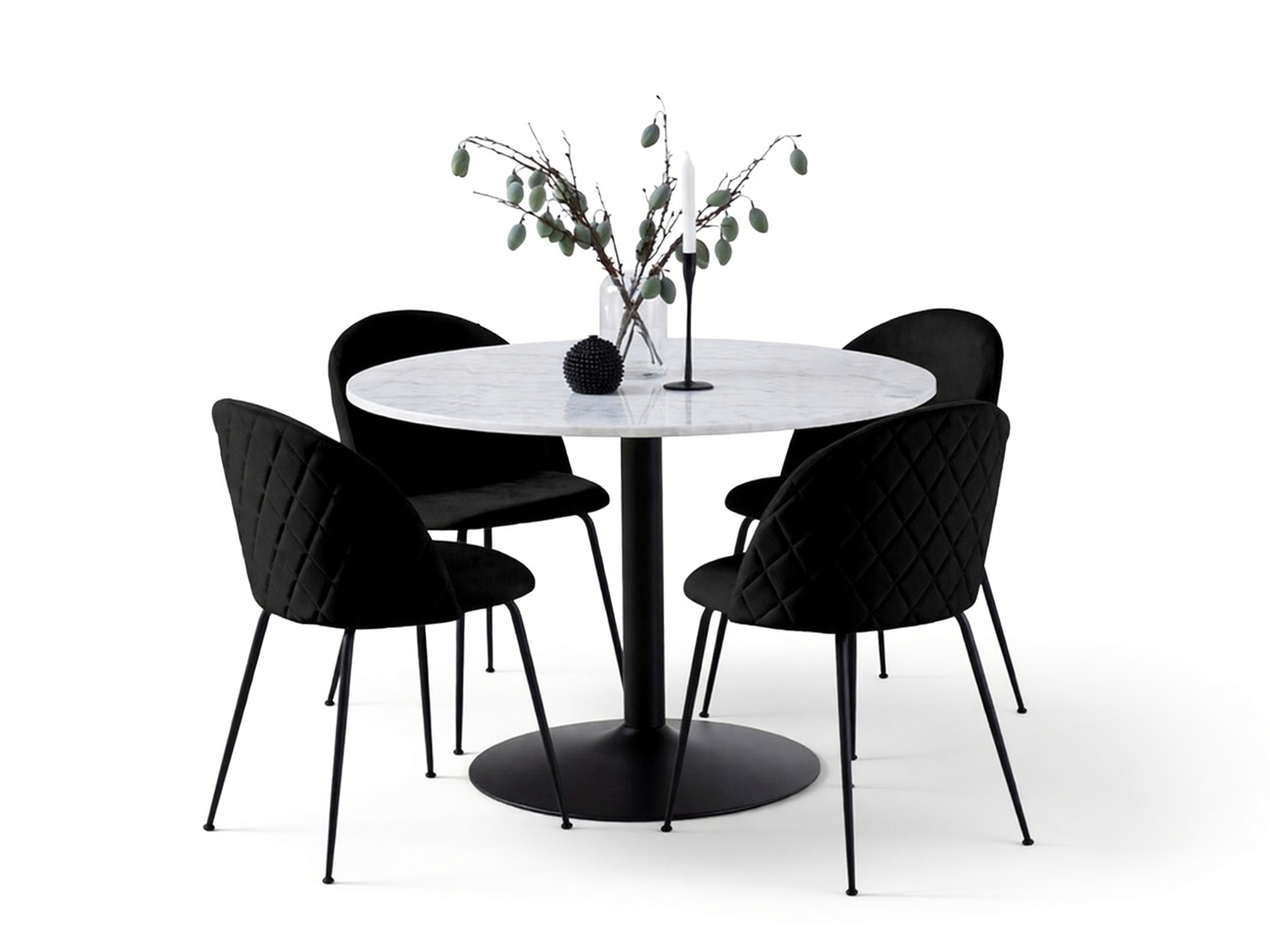 Dining set Norsica 351 (Black)