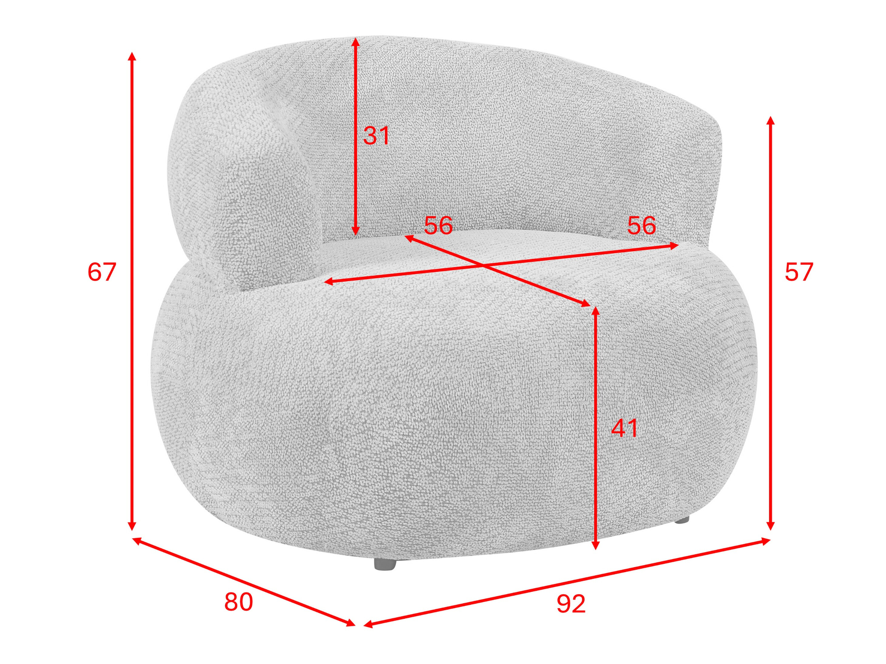 Armchair Anaheim 102 (Light blue)