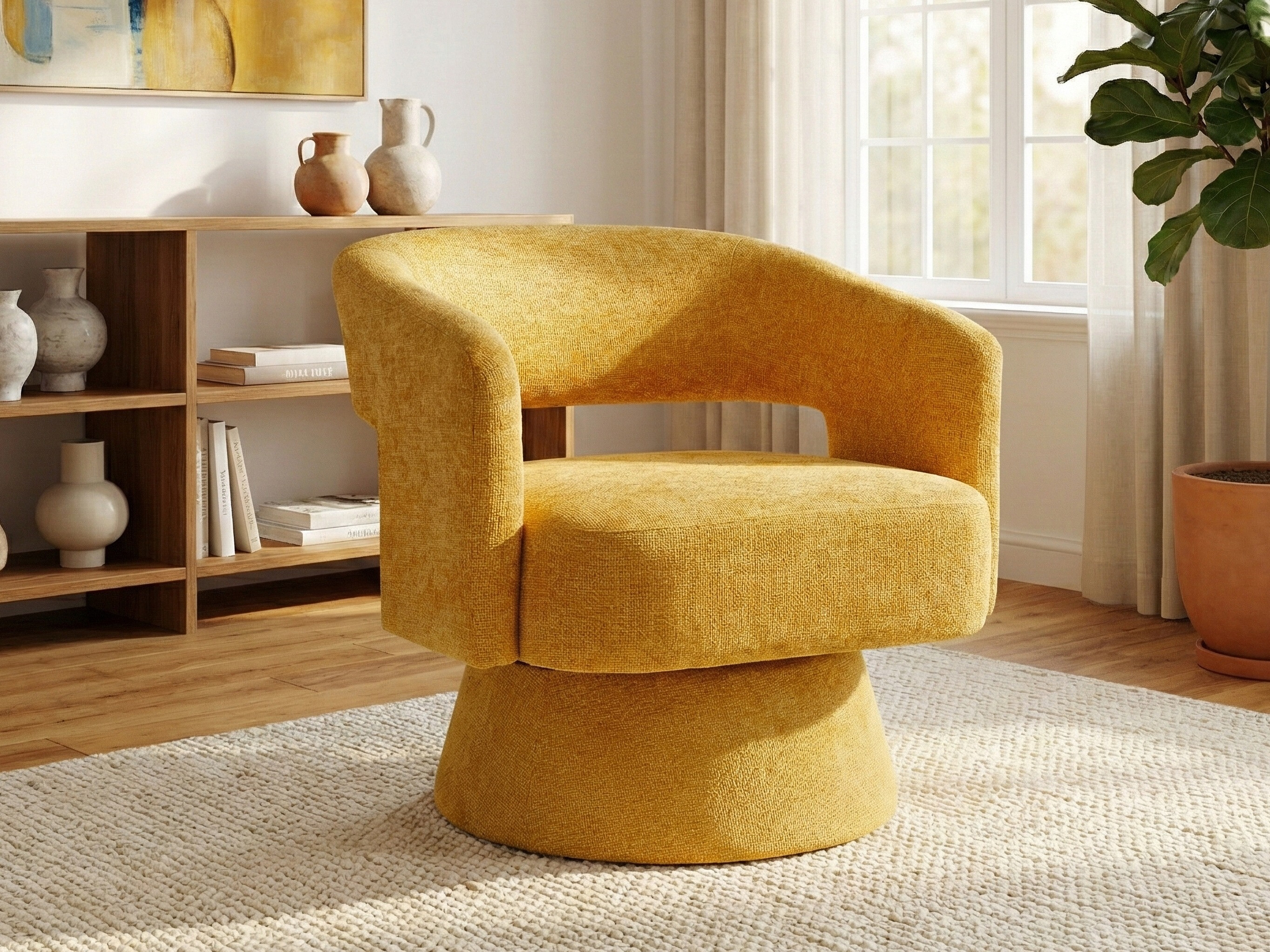Armchair Anaheim 104 (Dark yellow)