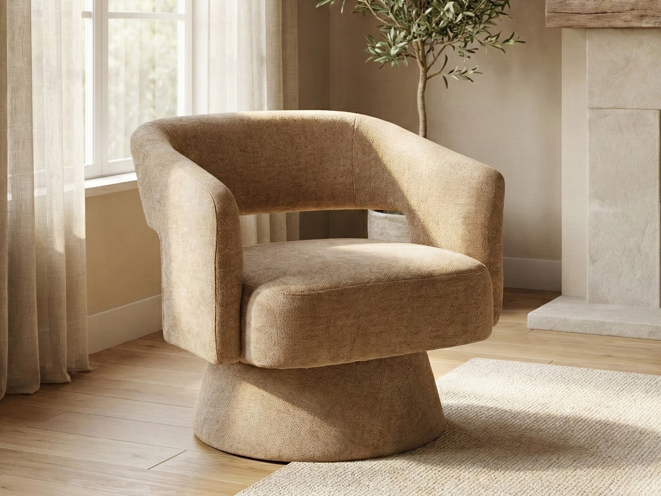 Armchair Anaheim 104 (Light brown)