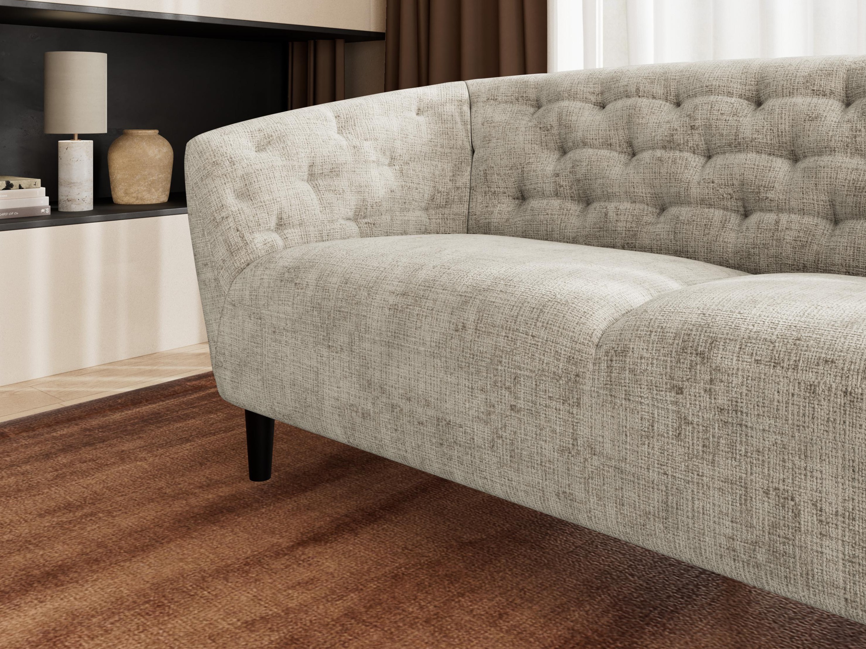 Chesterfield sofa Norsica 232 (Beige)