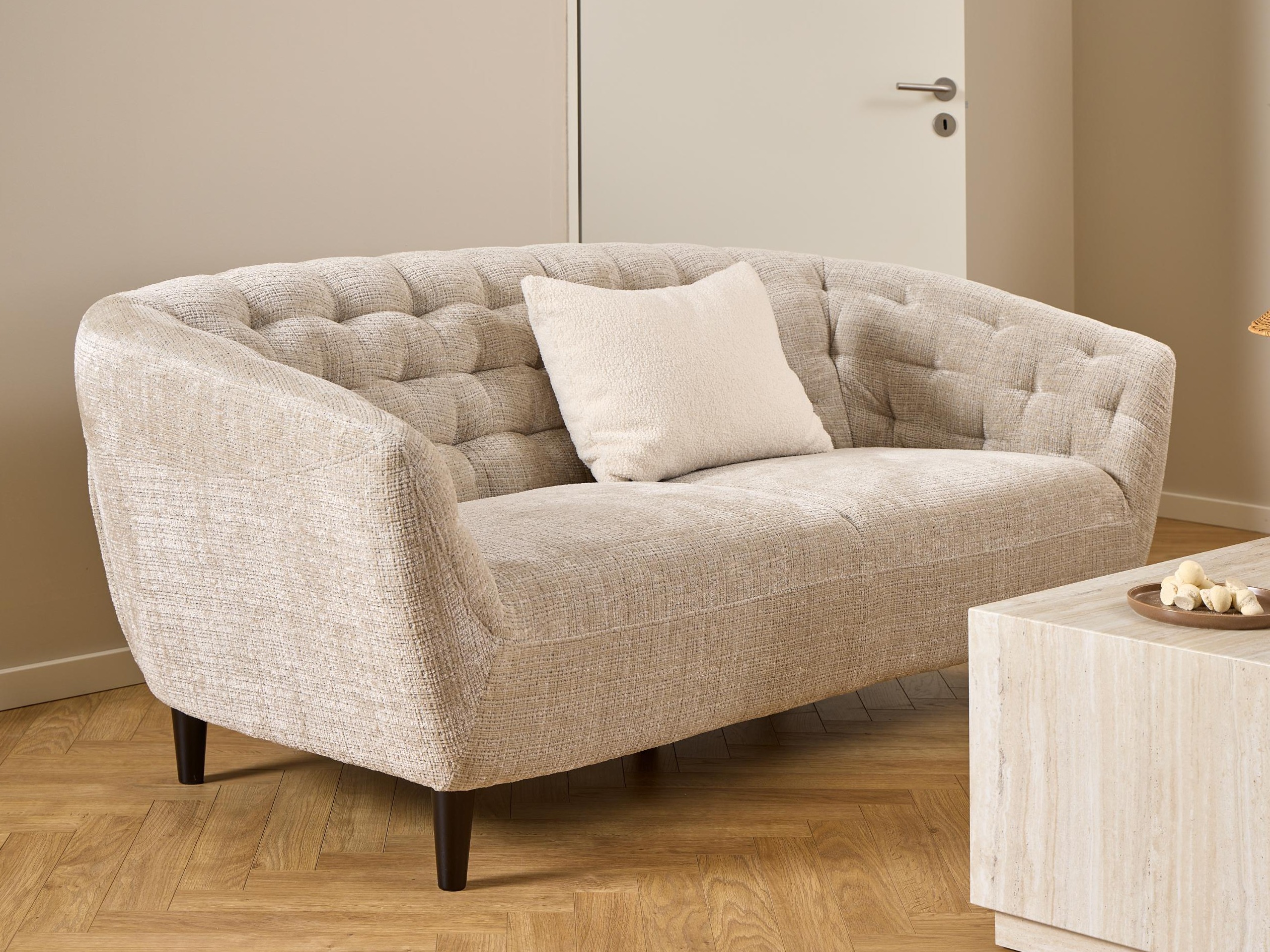 Chesterfield sofa Norsica 232 (Beige)
