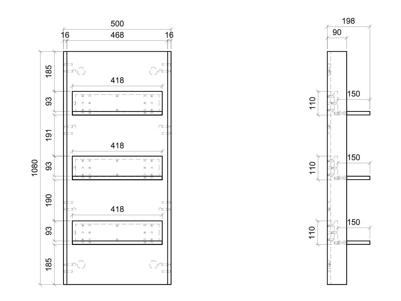 Wall shelf Salsalo 107