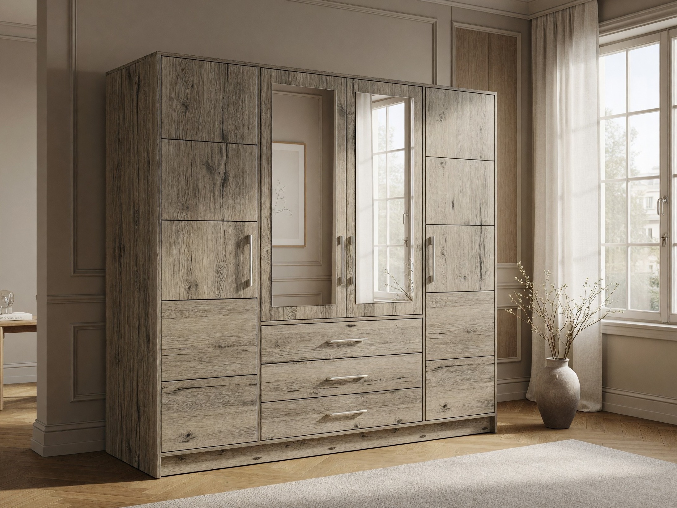 Wardrobe Dortivu (Wellington oak)