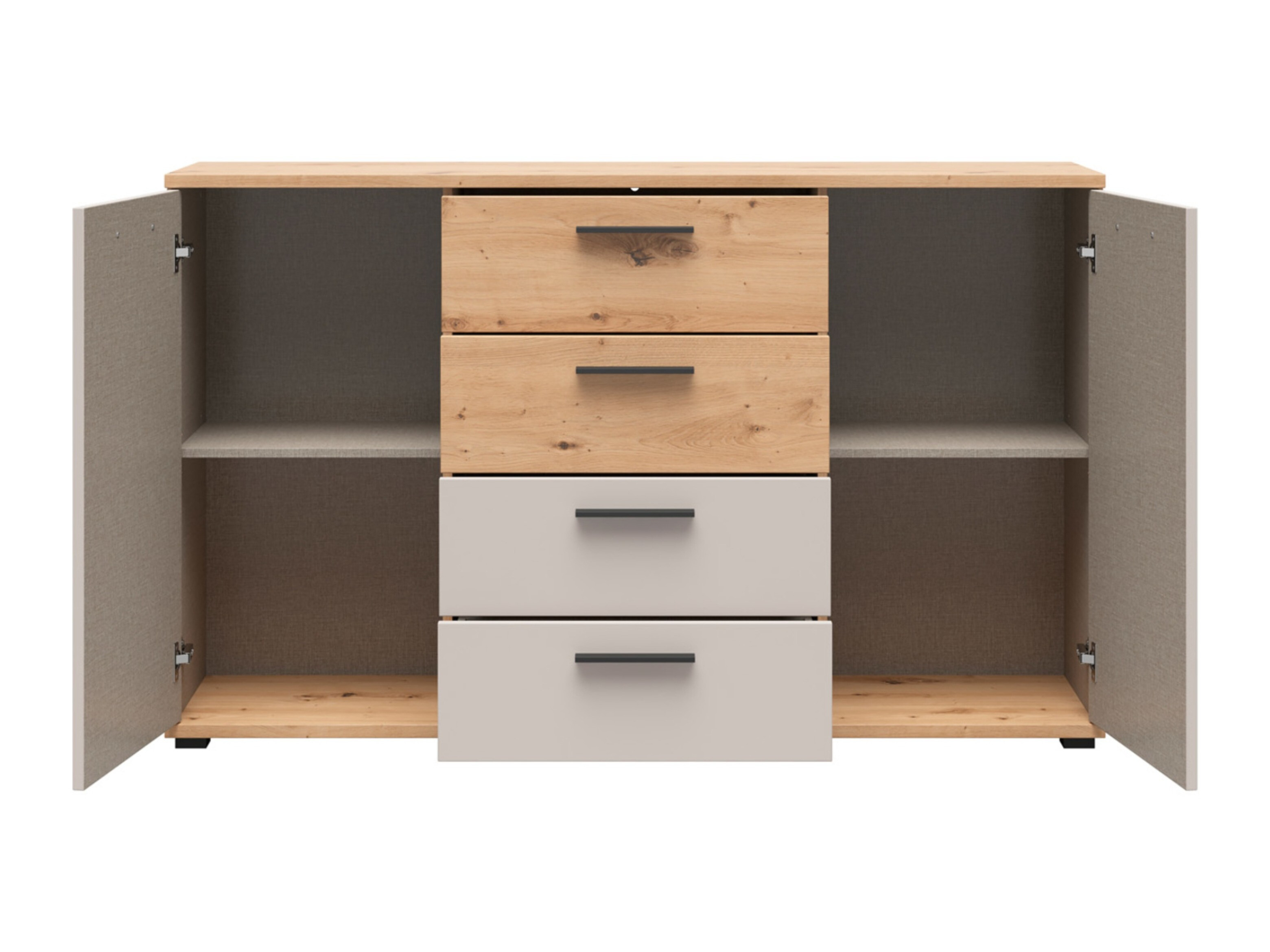Chest of drawers Livcali 101 (Artisan oak + Cashmere)