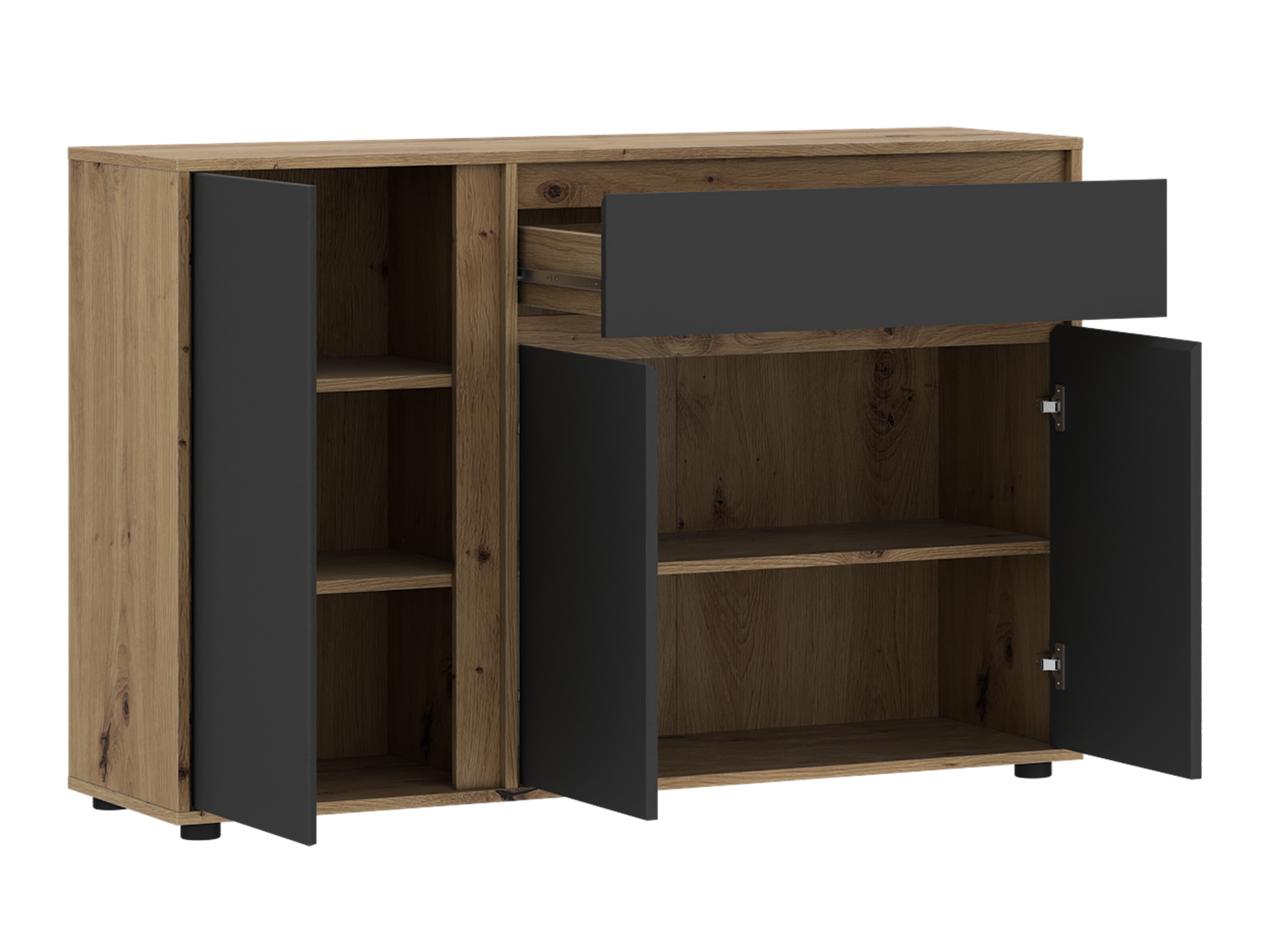 Chest of drawers Torcavi 100 (Anthracite + Artisan oak)