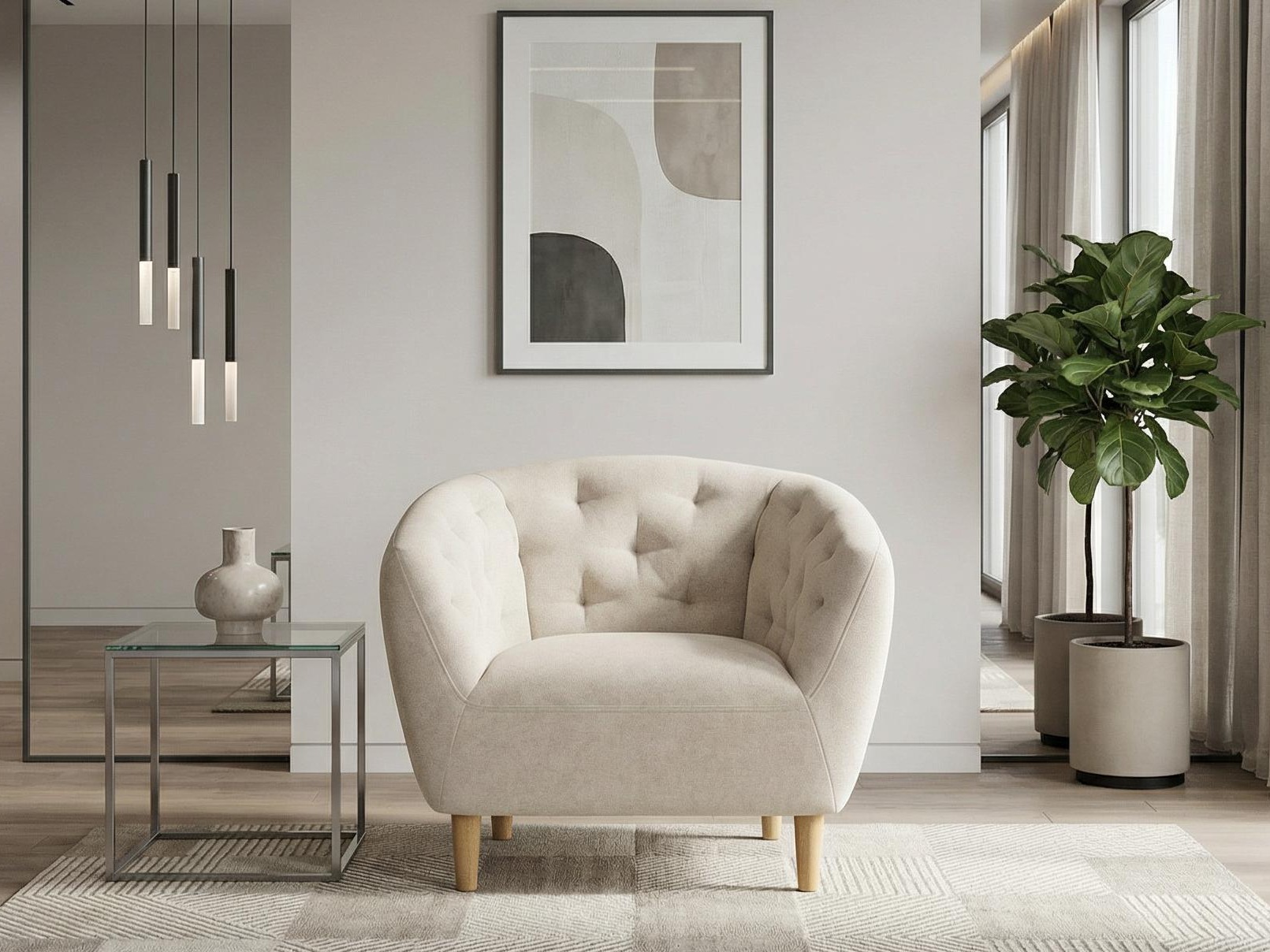 Chesterfield armchair Norsica 1054