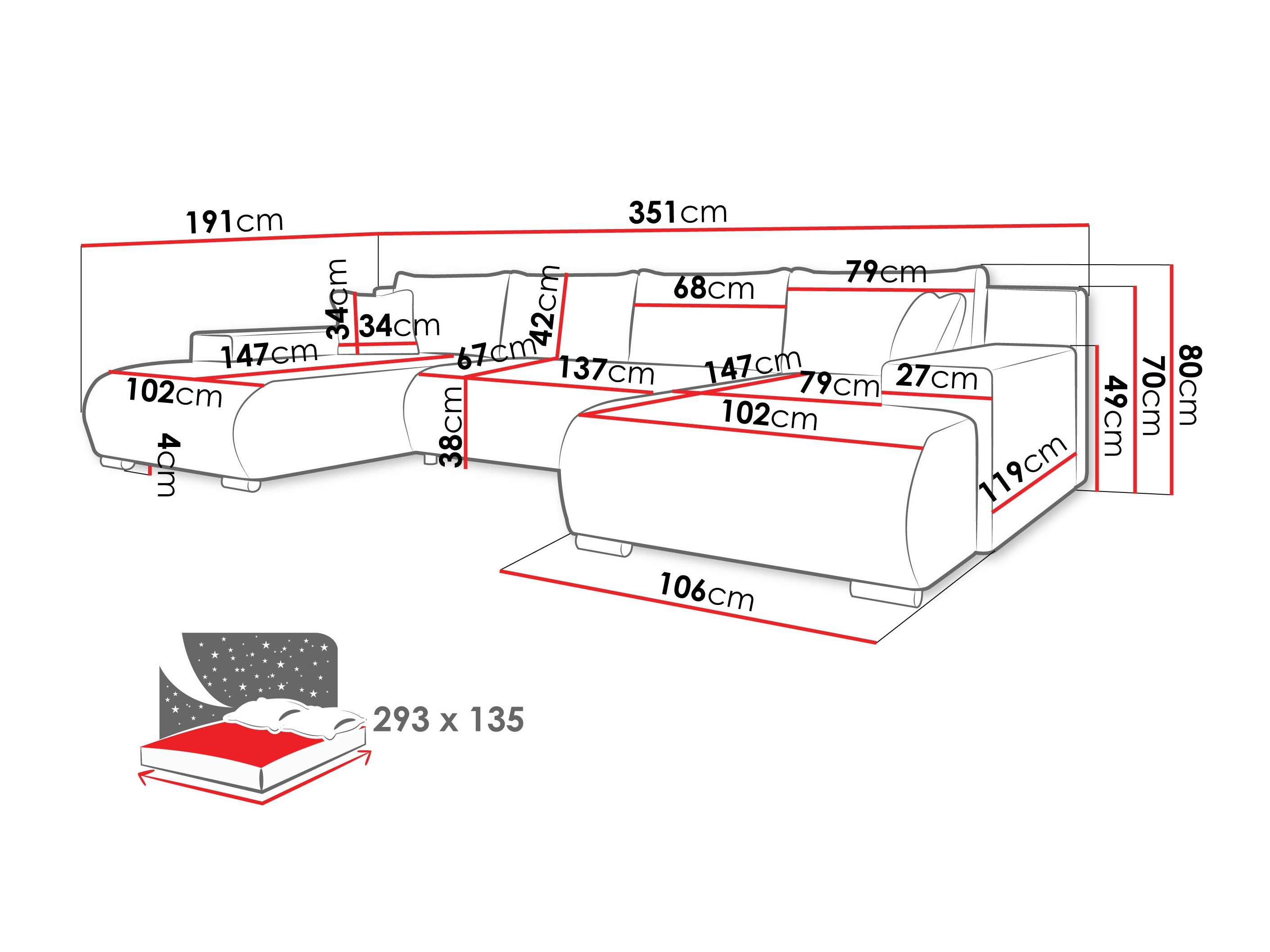 Corner sofa Comfivo Equus (Lumo 55)