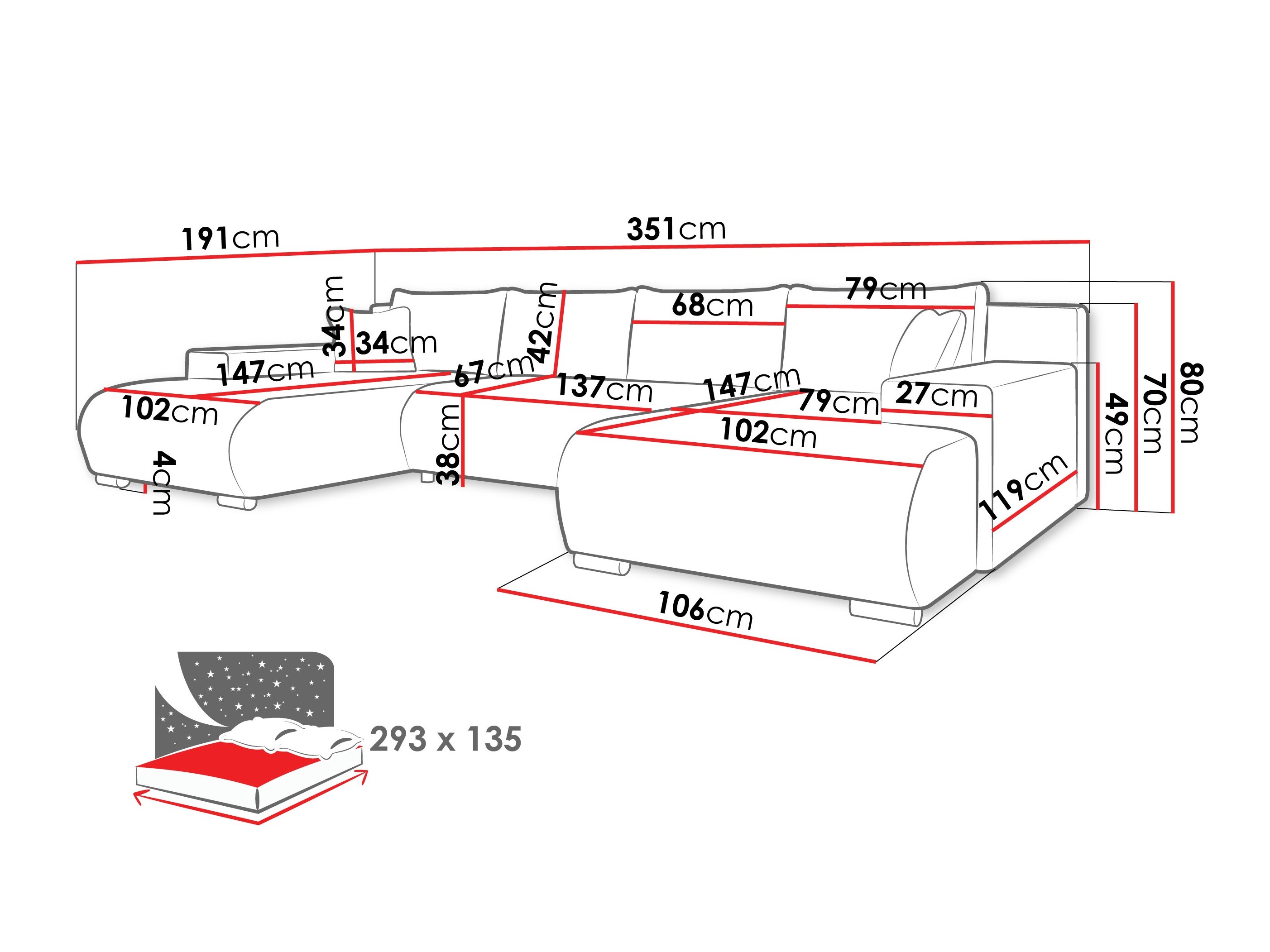 Corner sofa Comfivo Equus (Lumo 65)
