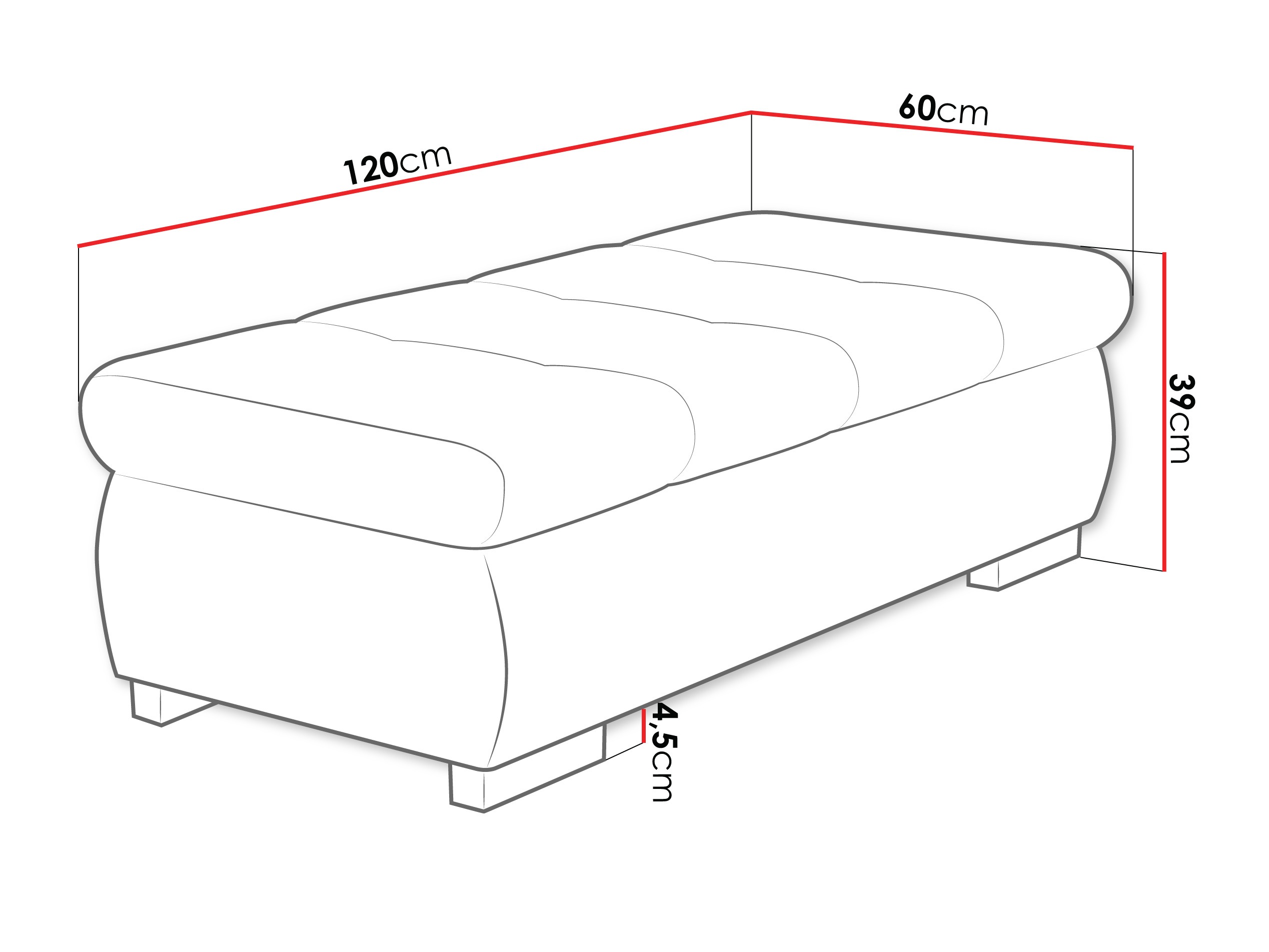 Upholstered bench Comfivo Nitor I (Fredo 25)
