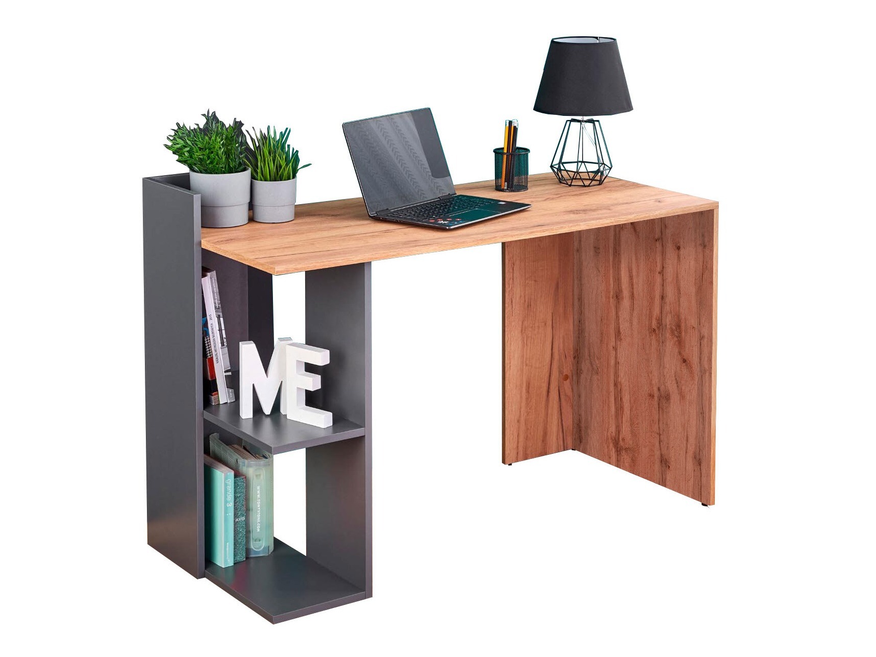 Desk Houston 825 (Oak + Anthracite)