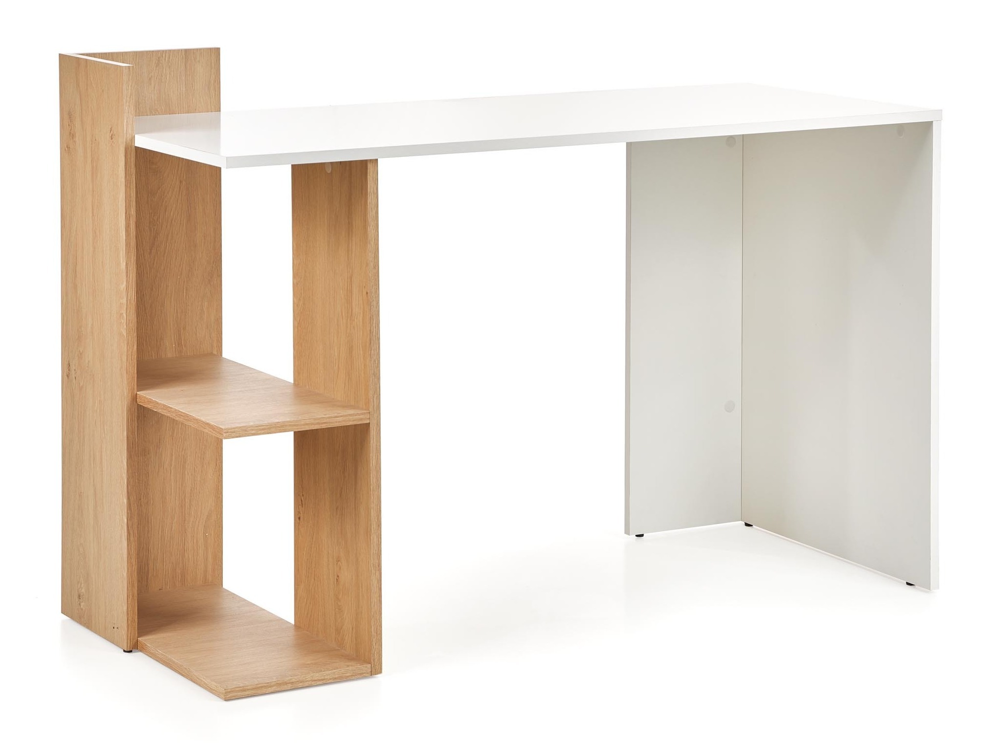 Desk Houston 825 (White + Golden oak)