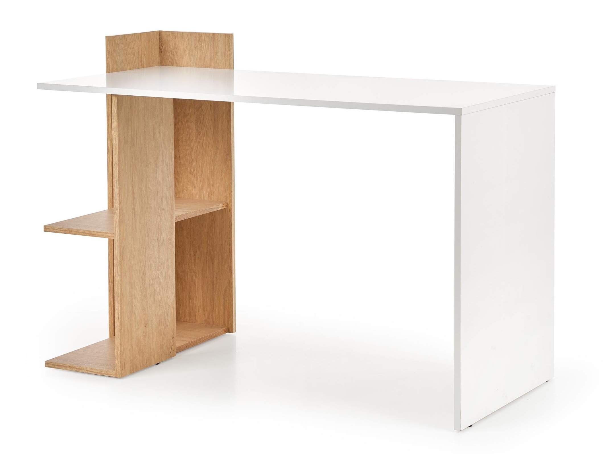 Desk Houston 825 (White + Golden oak)