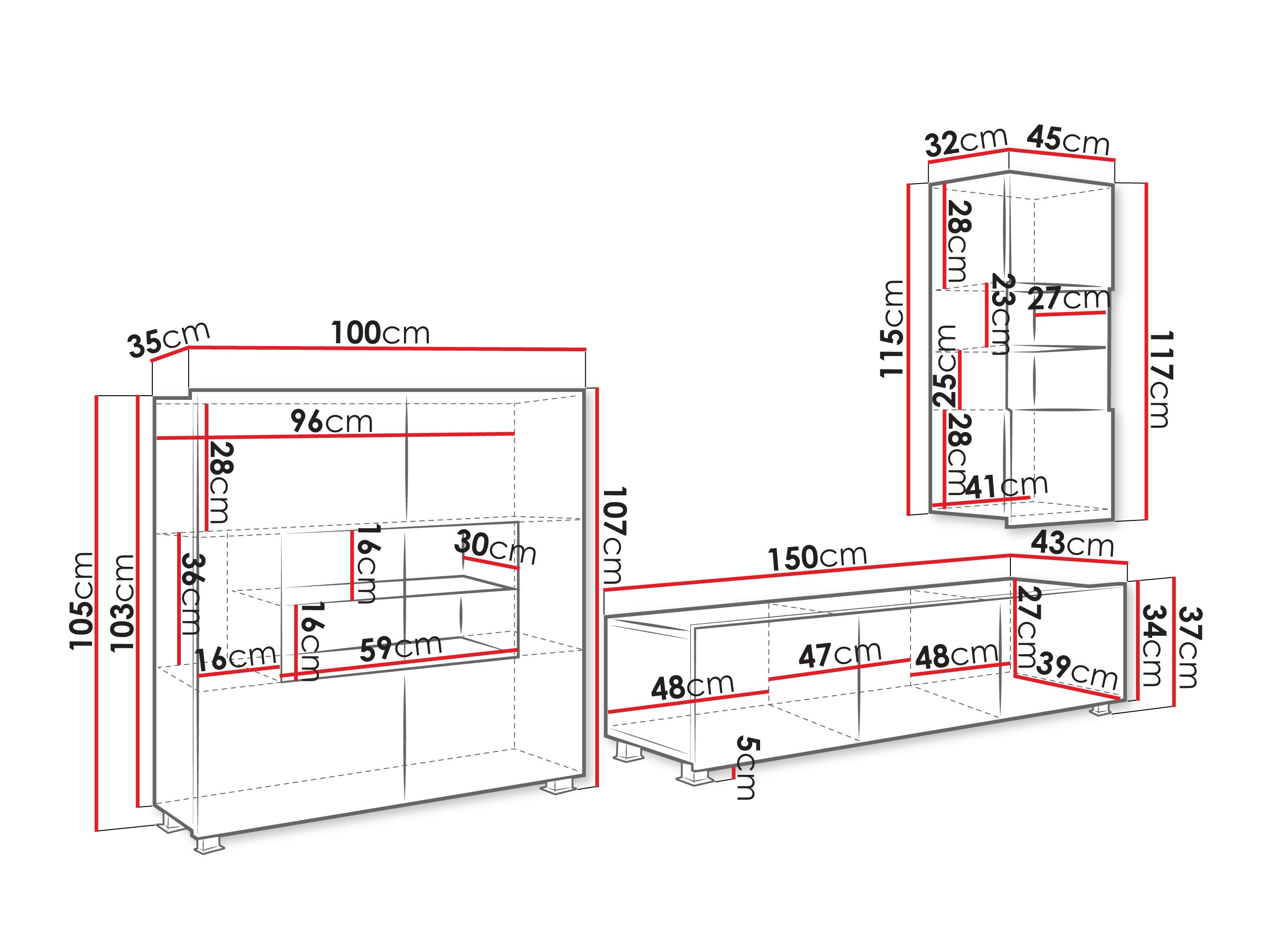 Living room set Remus VII (Walnut)