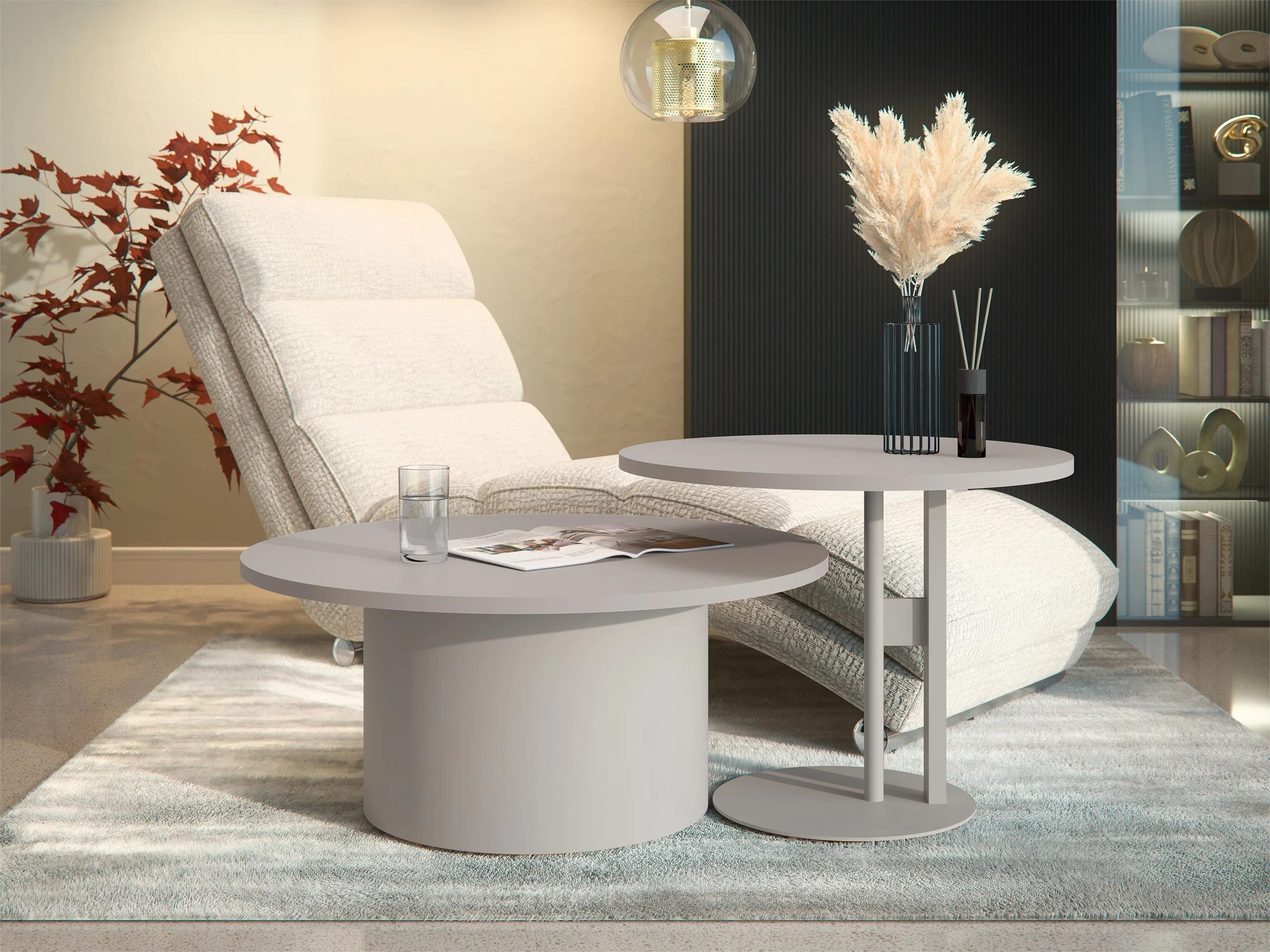 Nest of coffee tables Oswego 160 (Cashmere)
