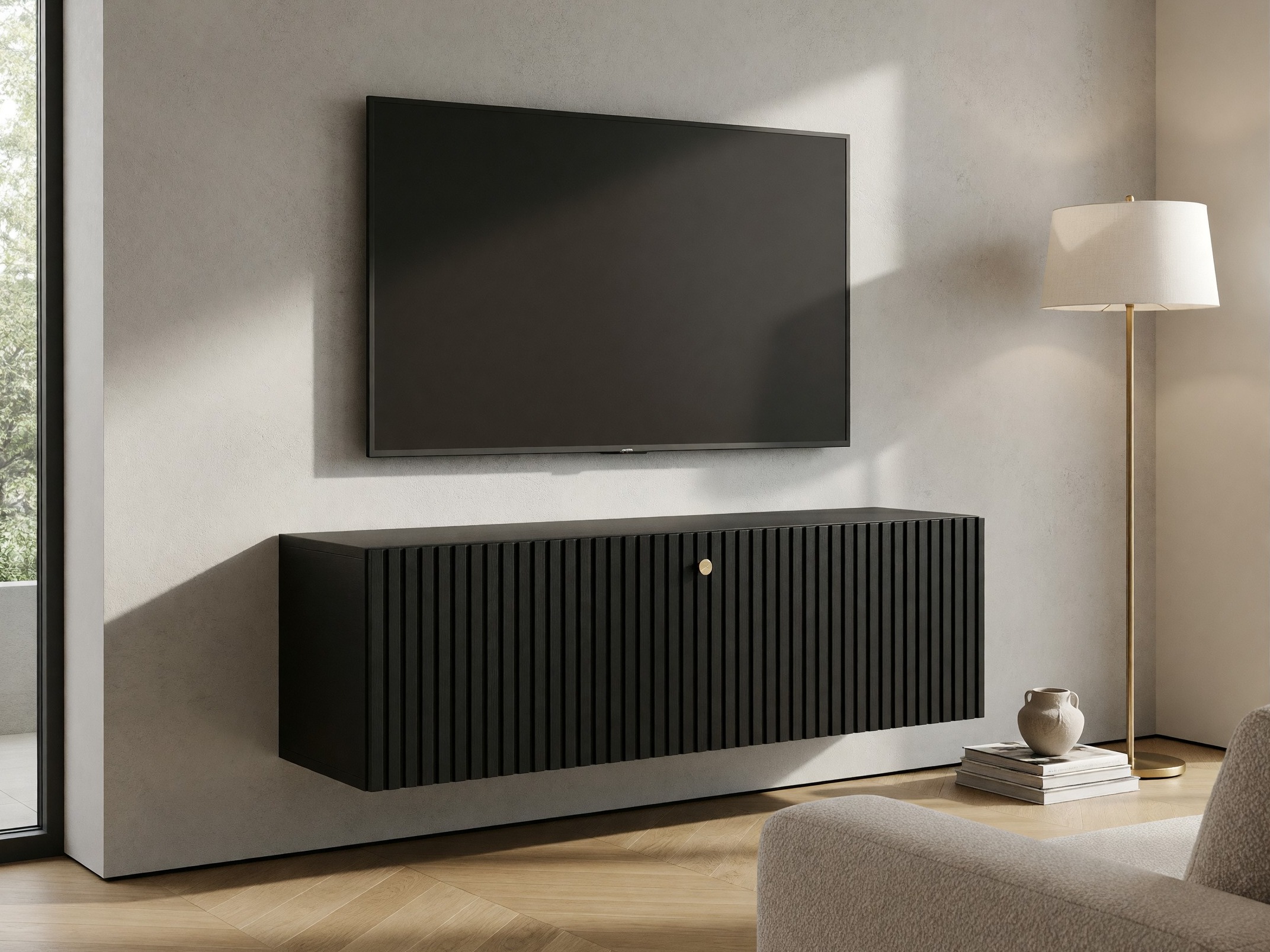 TV stand Anulio (Black)