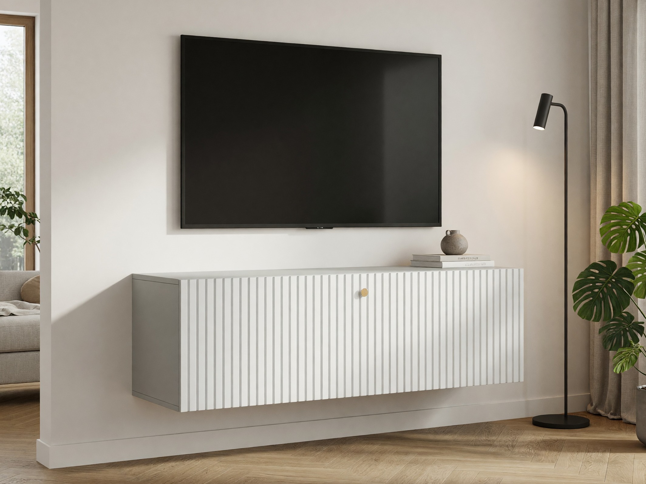 TV stand Anulio (White)