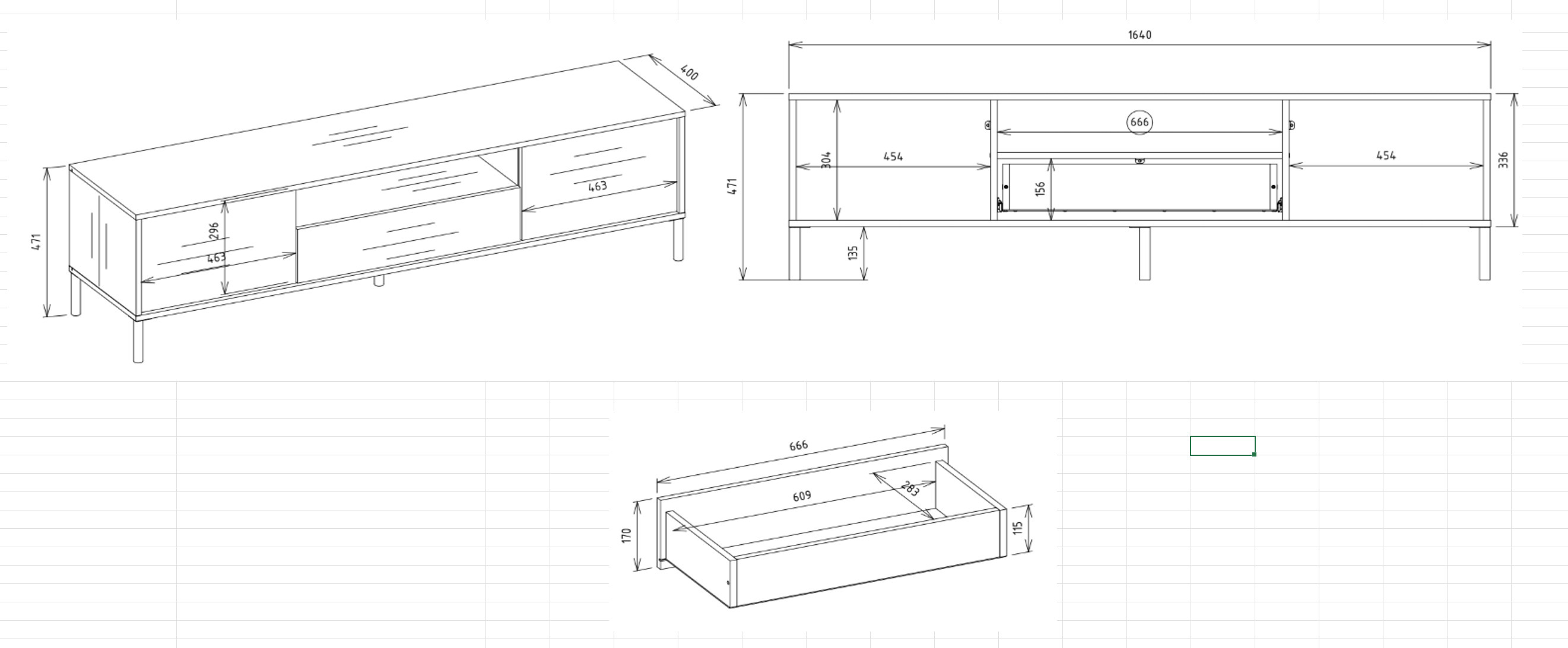 TV stand Orlsone 100 (Cashmere)