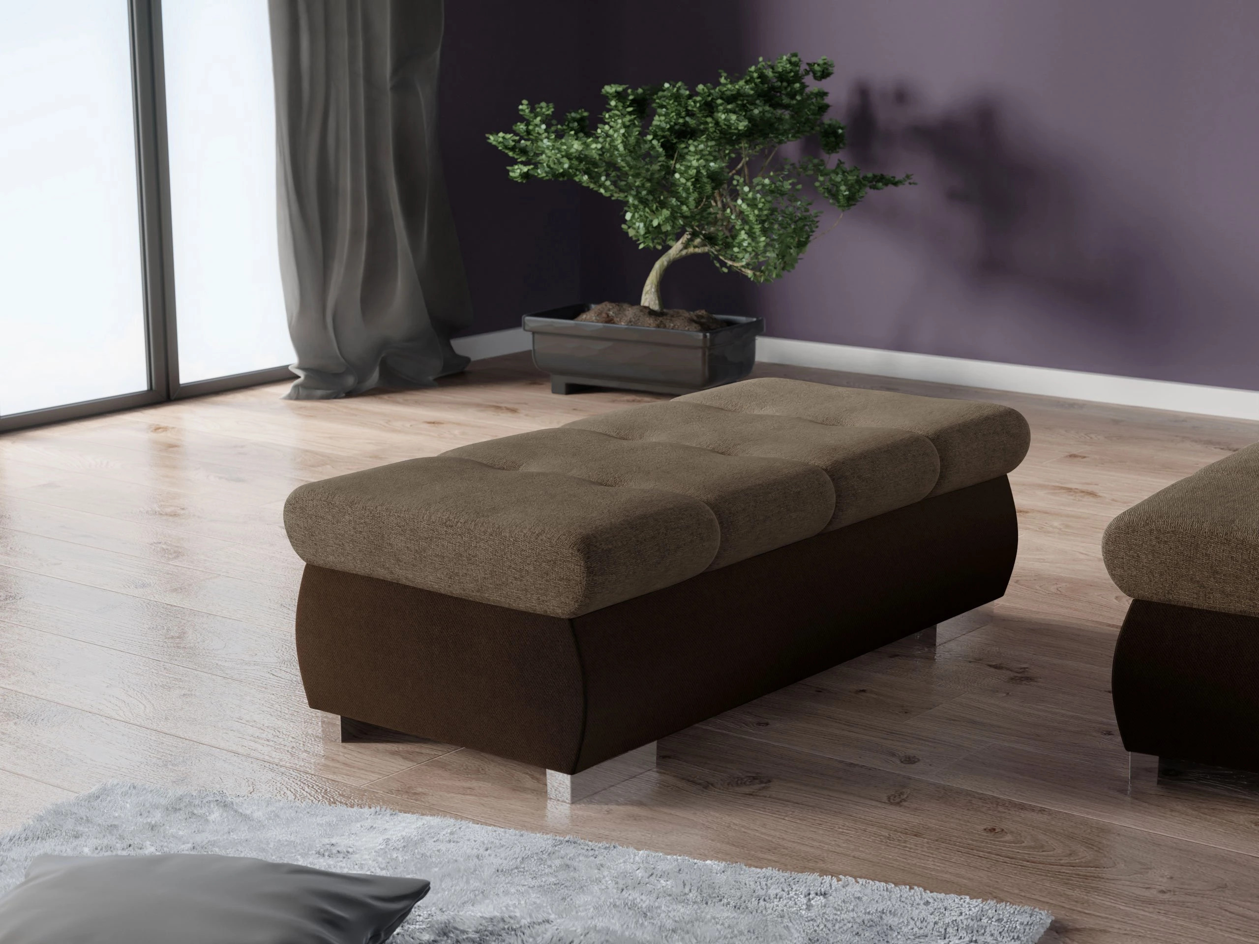Upholstered bench Comfivo Nitor I (Kronos 06 + Matana 19)
