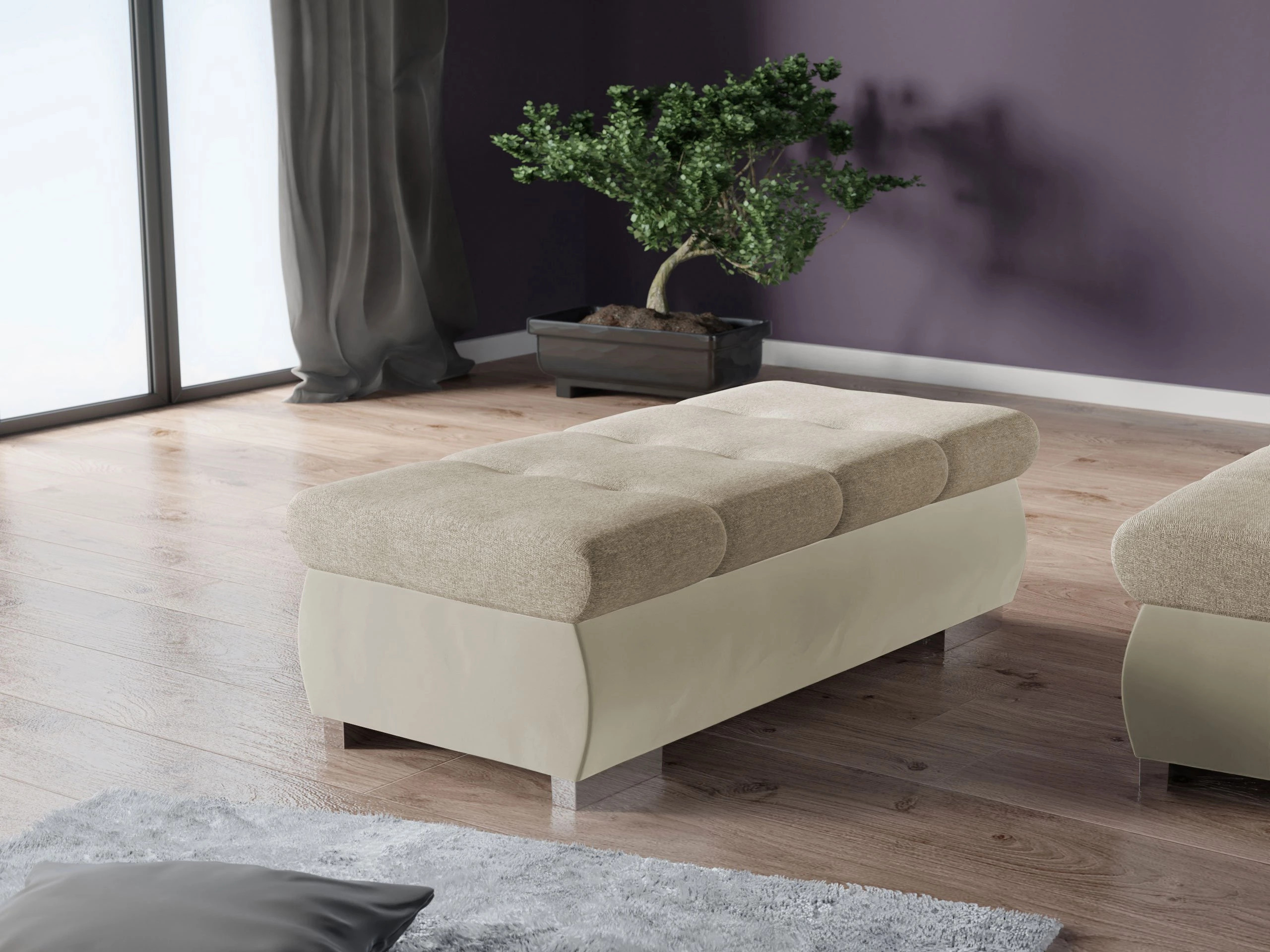 Upholstered bench Comfivo Nitor I (Magic Velvet 2201 + Matana 17)