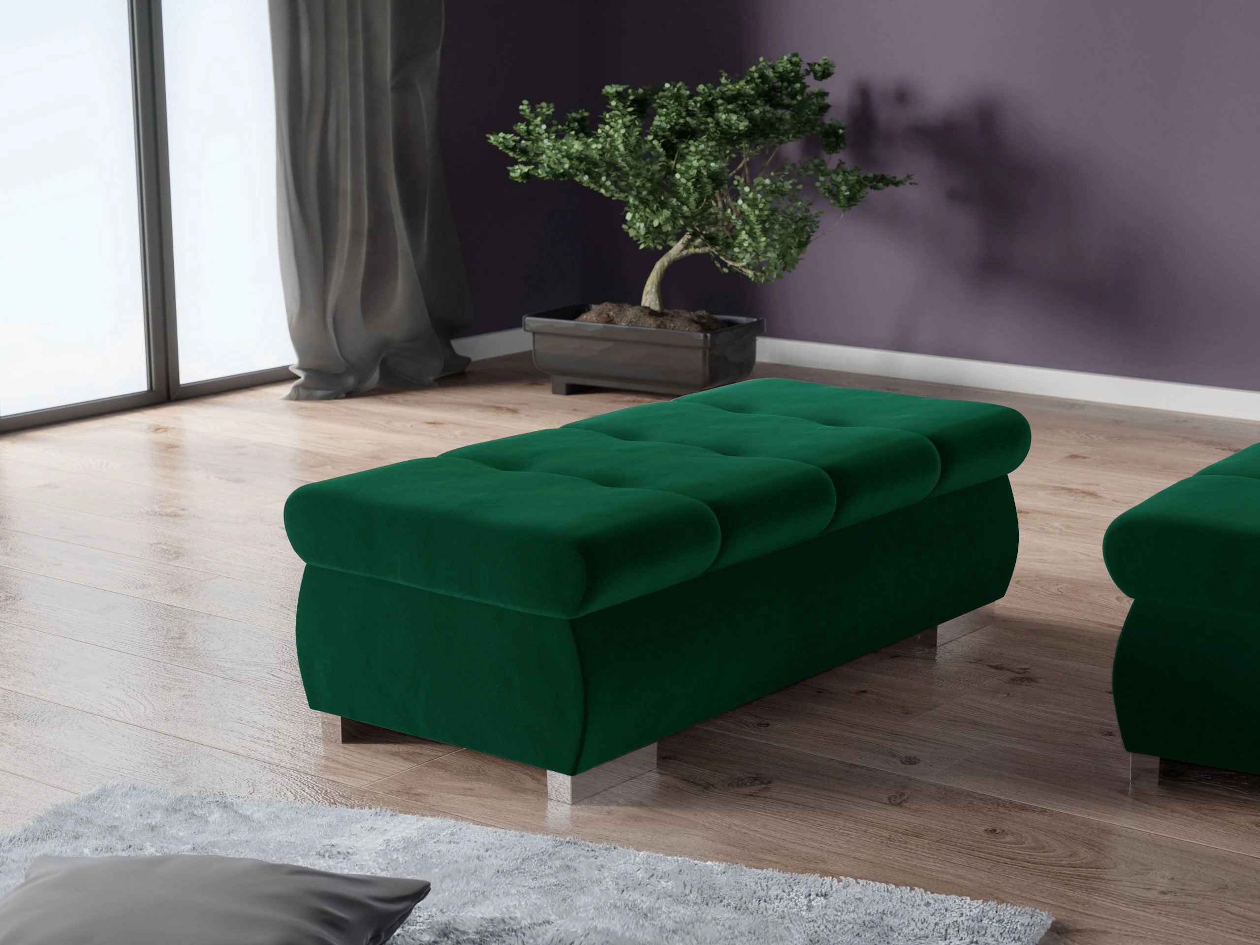 Upholstered bench Comfivo Nitor I (Magic Velvet 2225)