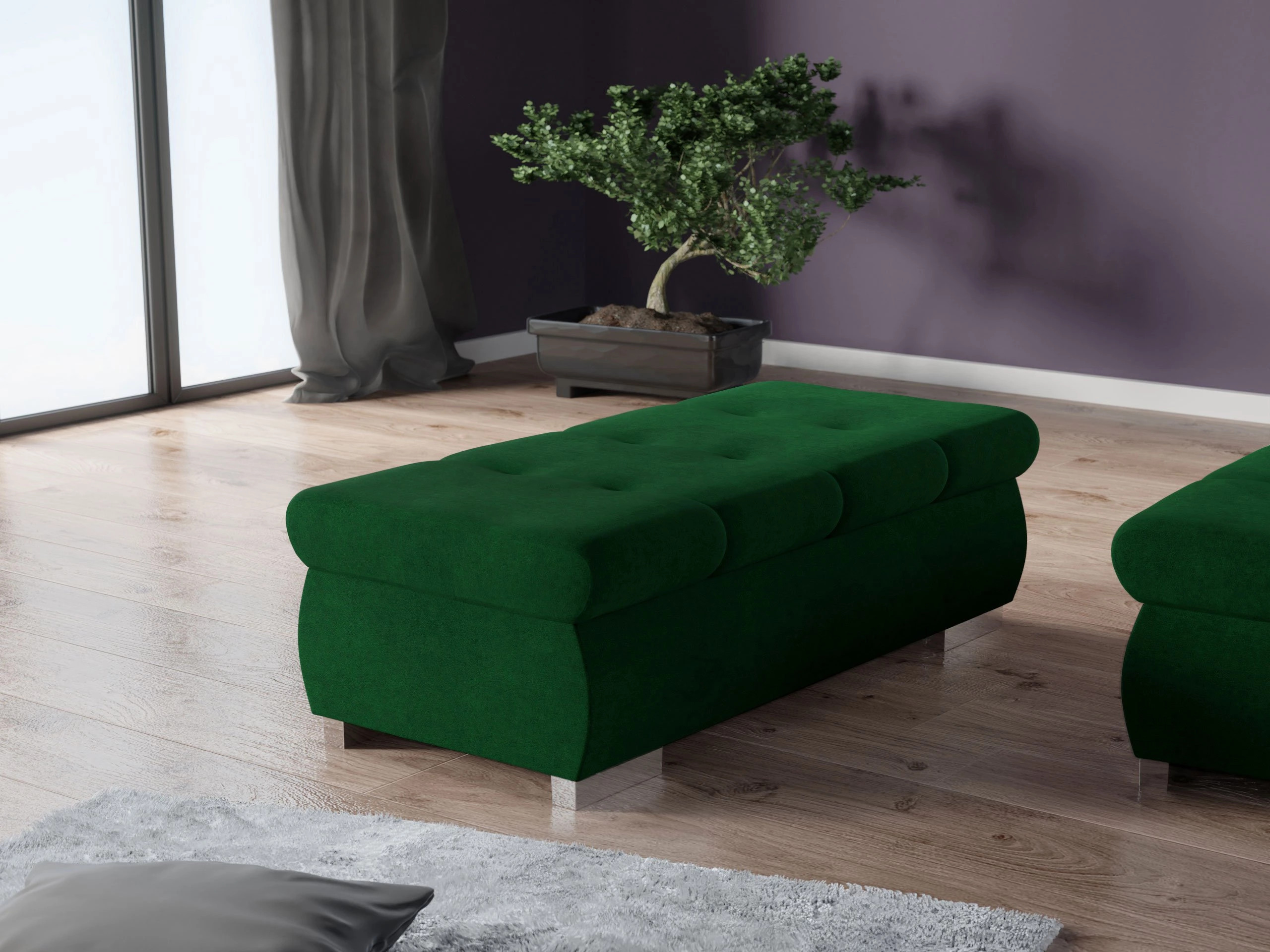 Upholstered bench Comfivo Nitor I (Uttario Velvet 2951)