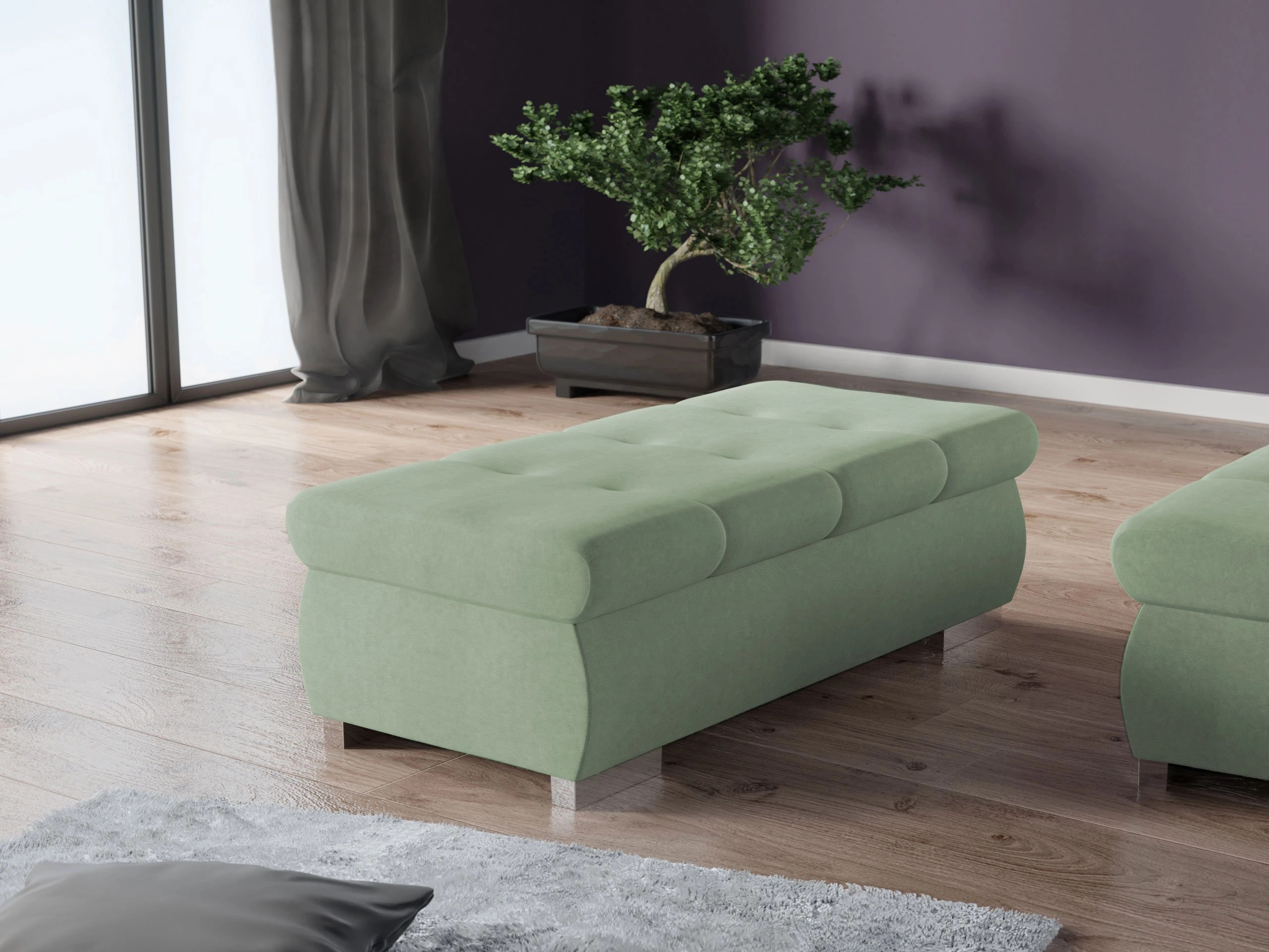 Upholstered bench Comfivo Nitor I (Uttario Velvet 2954)
