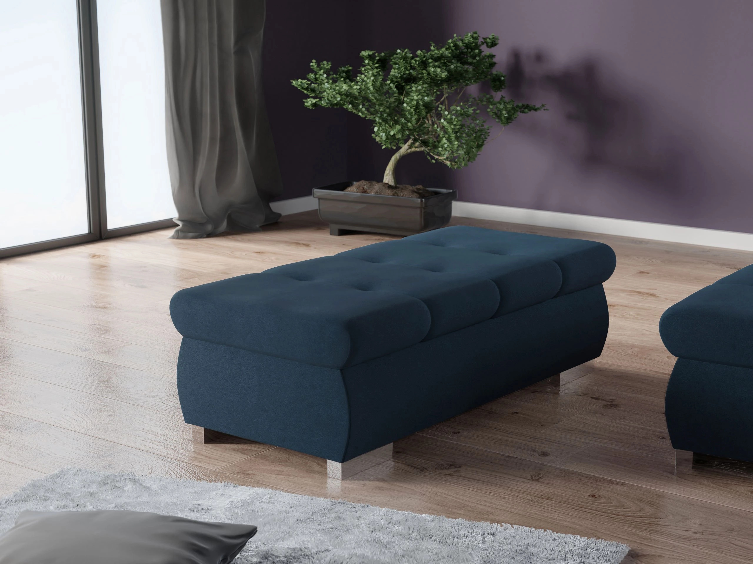 Upholstered bench Comfivo Nitor I (Uttario Velvet 2967)
