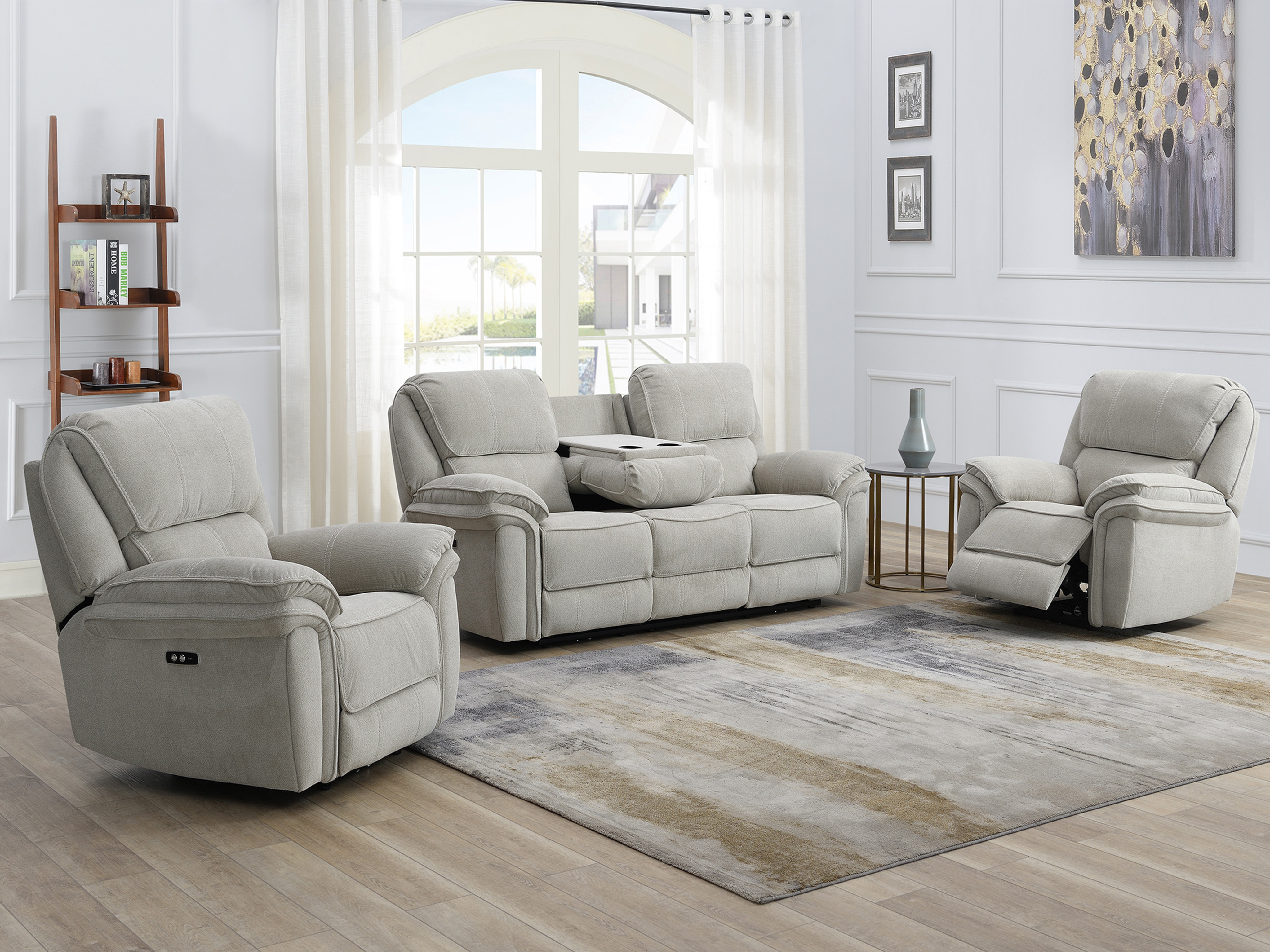 Recliner sofa Orlevae 102 (Beige)