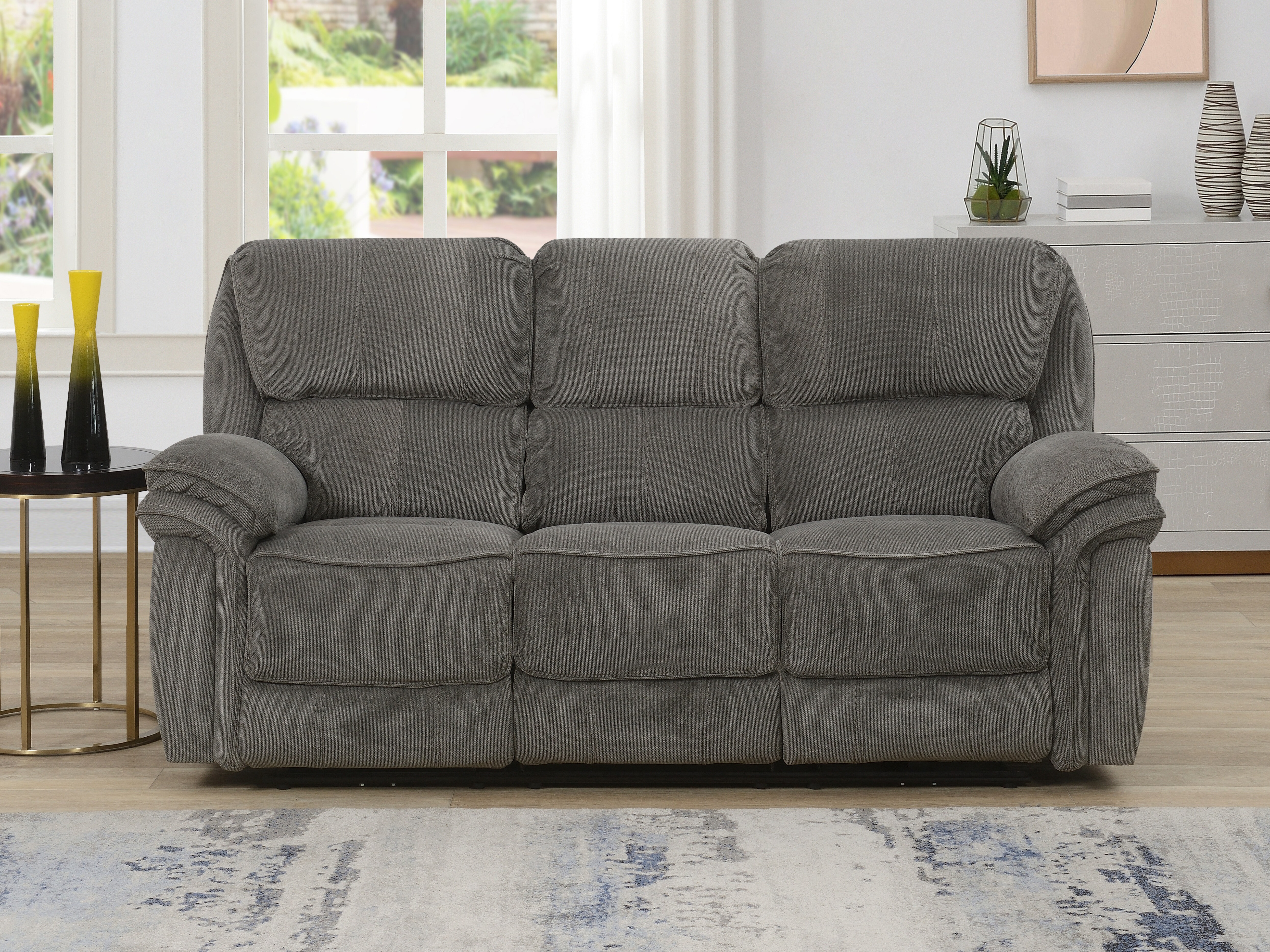 Sofa recliner Orlevae 102 (Dark grey)