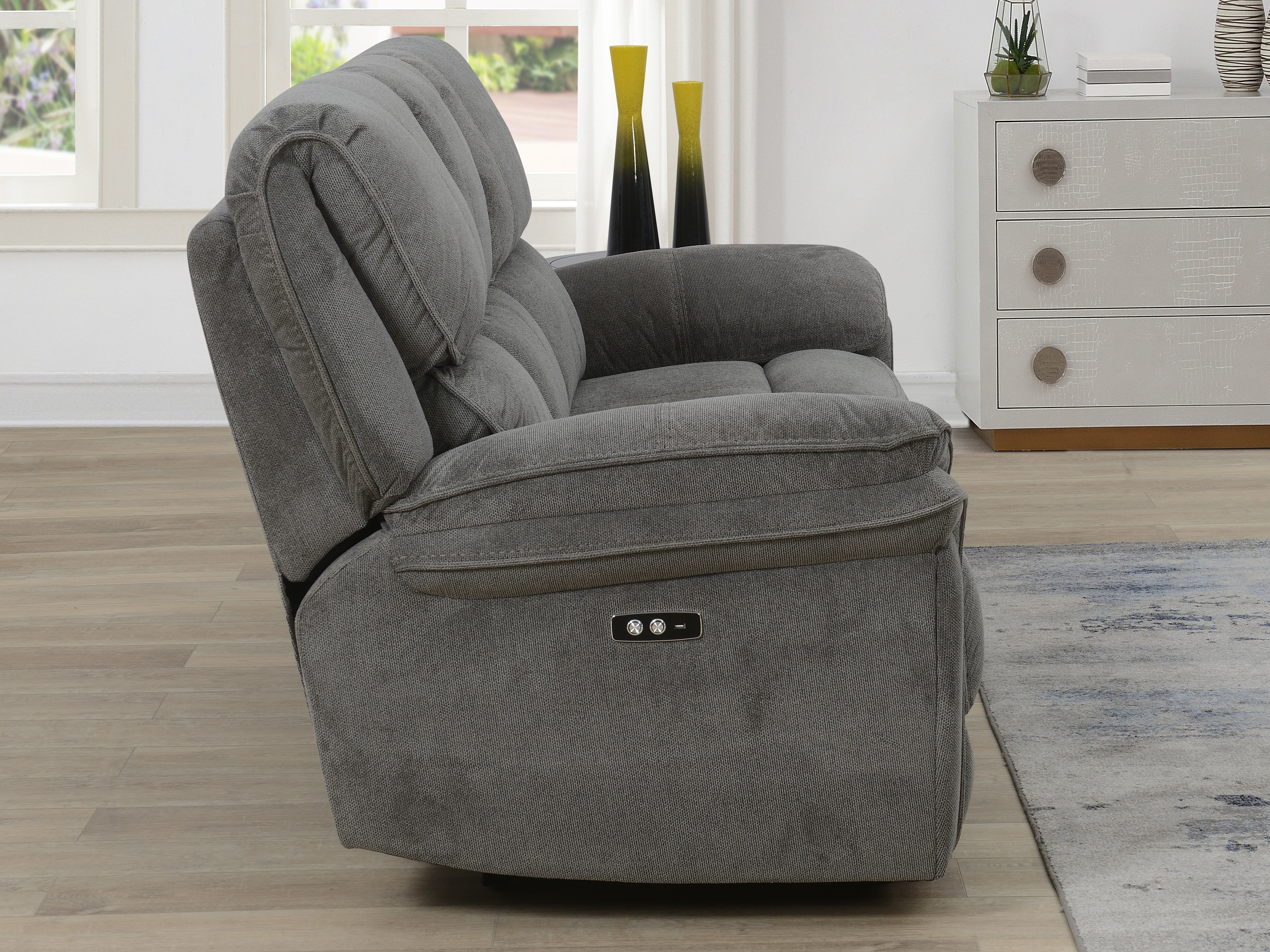 Sofa recliner Orlevae 102 (Dark grey)