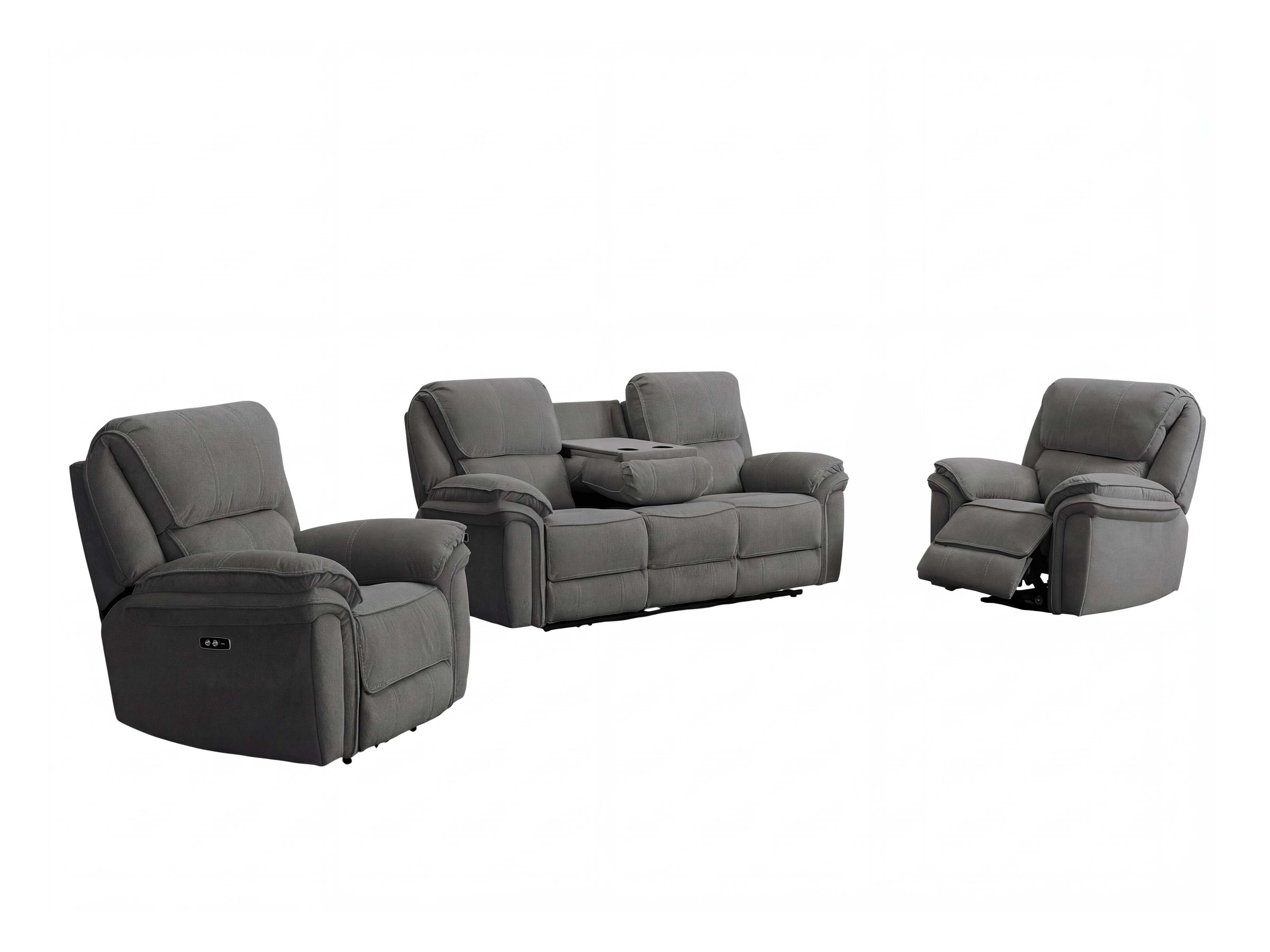 Upholstered furniture set Orlevae 103 (Dark grey)