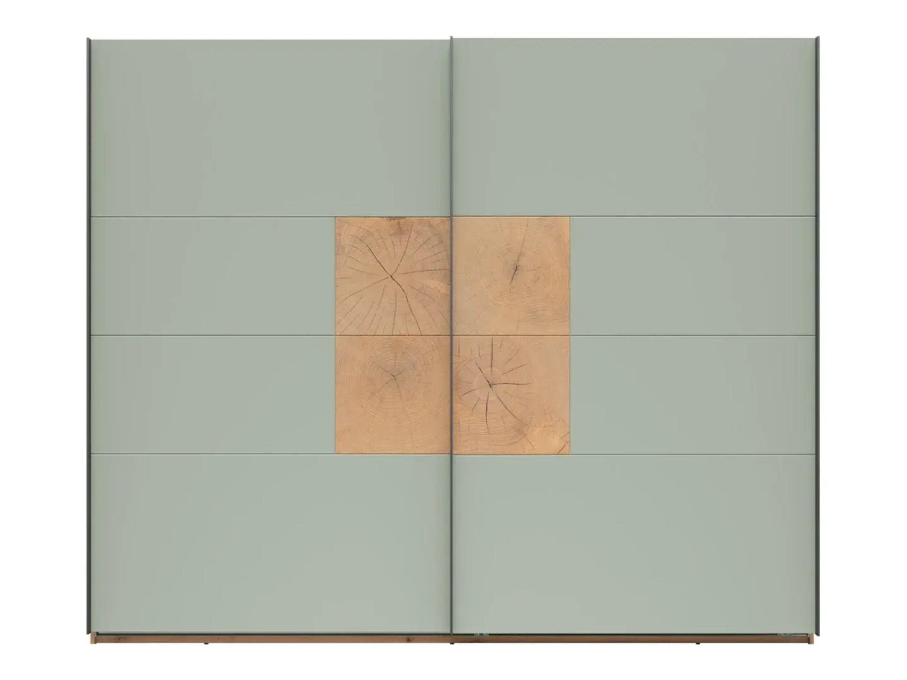 Wardrobe Livcali 103 (Green + Artisan oak)