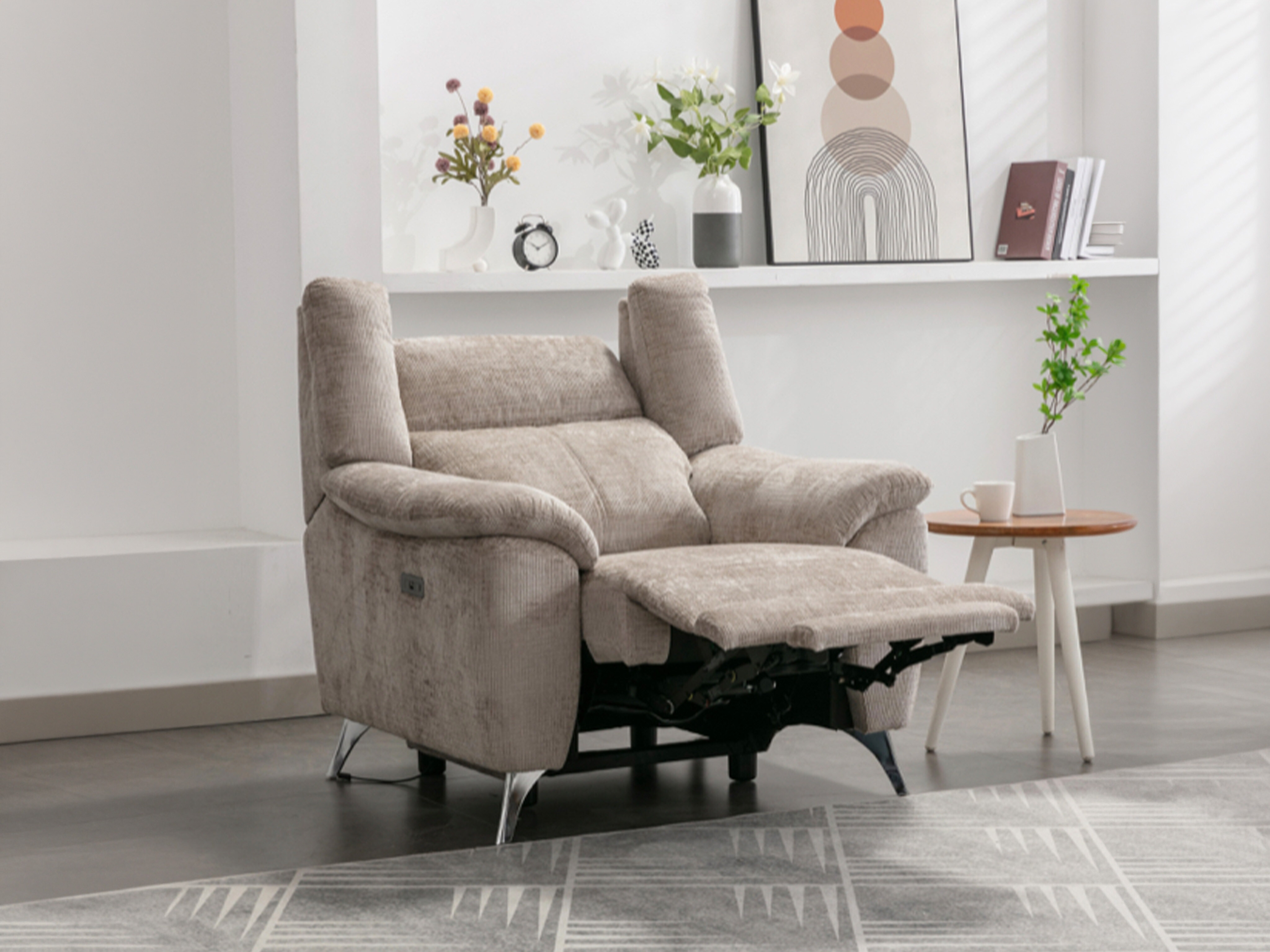 Armchair recliner Anaheim 106 (Light brown)