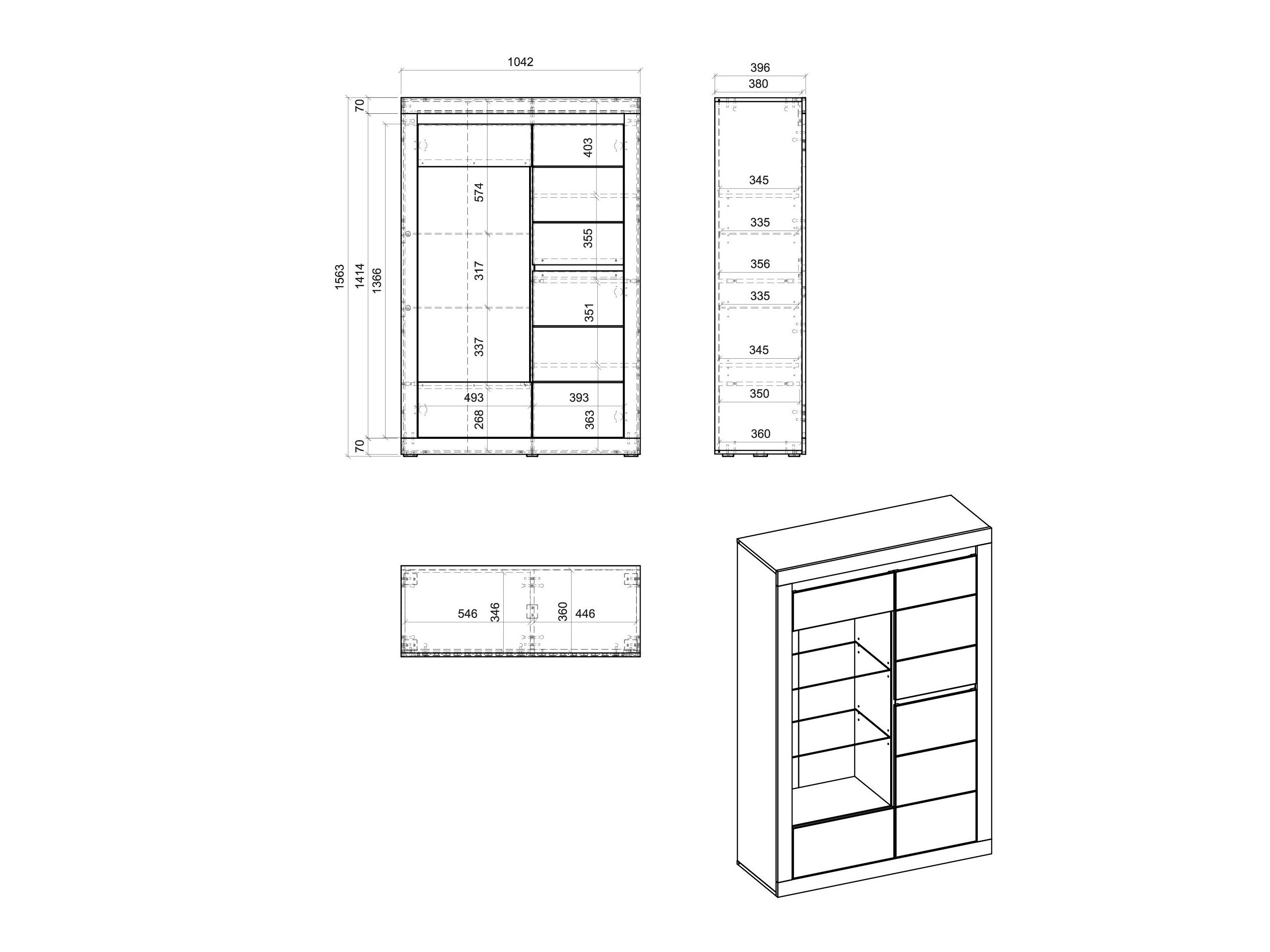 Bookcase Ophtola 118