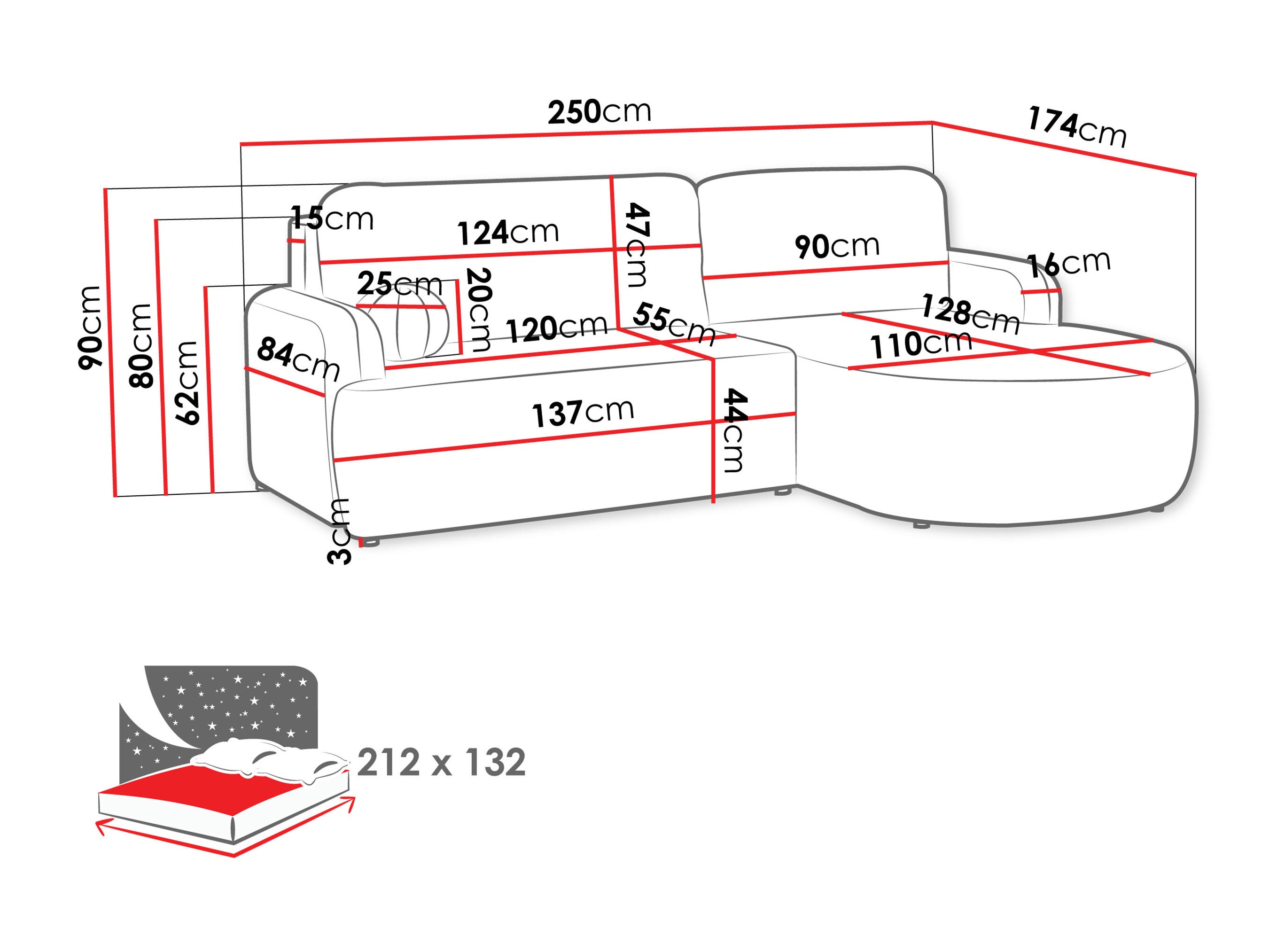 Corner sofa Comfivo Popis (Fredo 15)